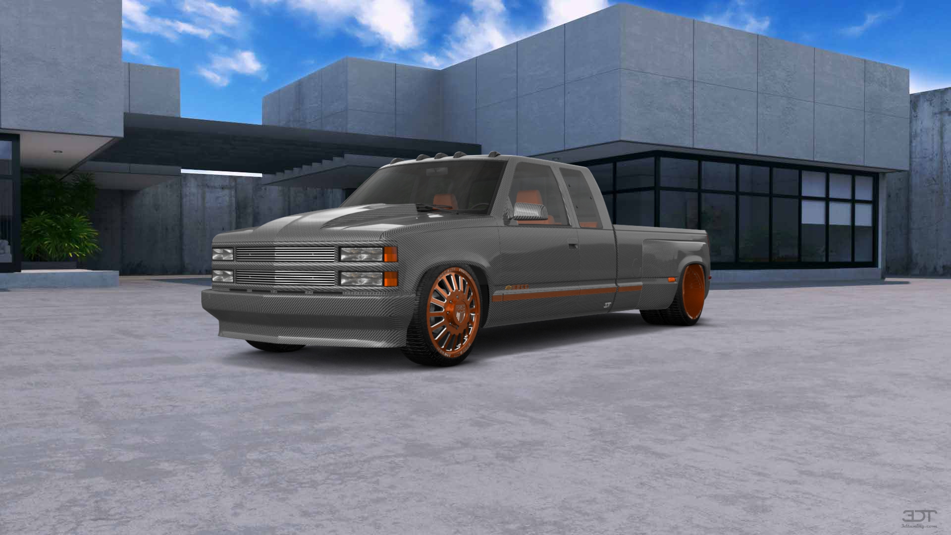 Chevrolet K3500 Extended Cab Pickup Truck 1988