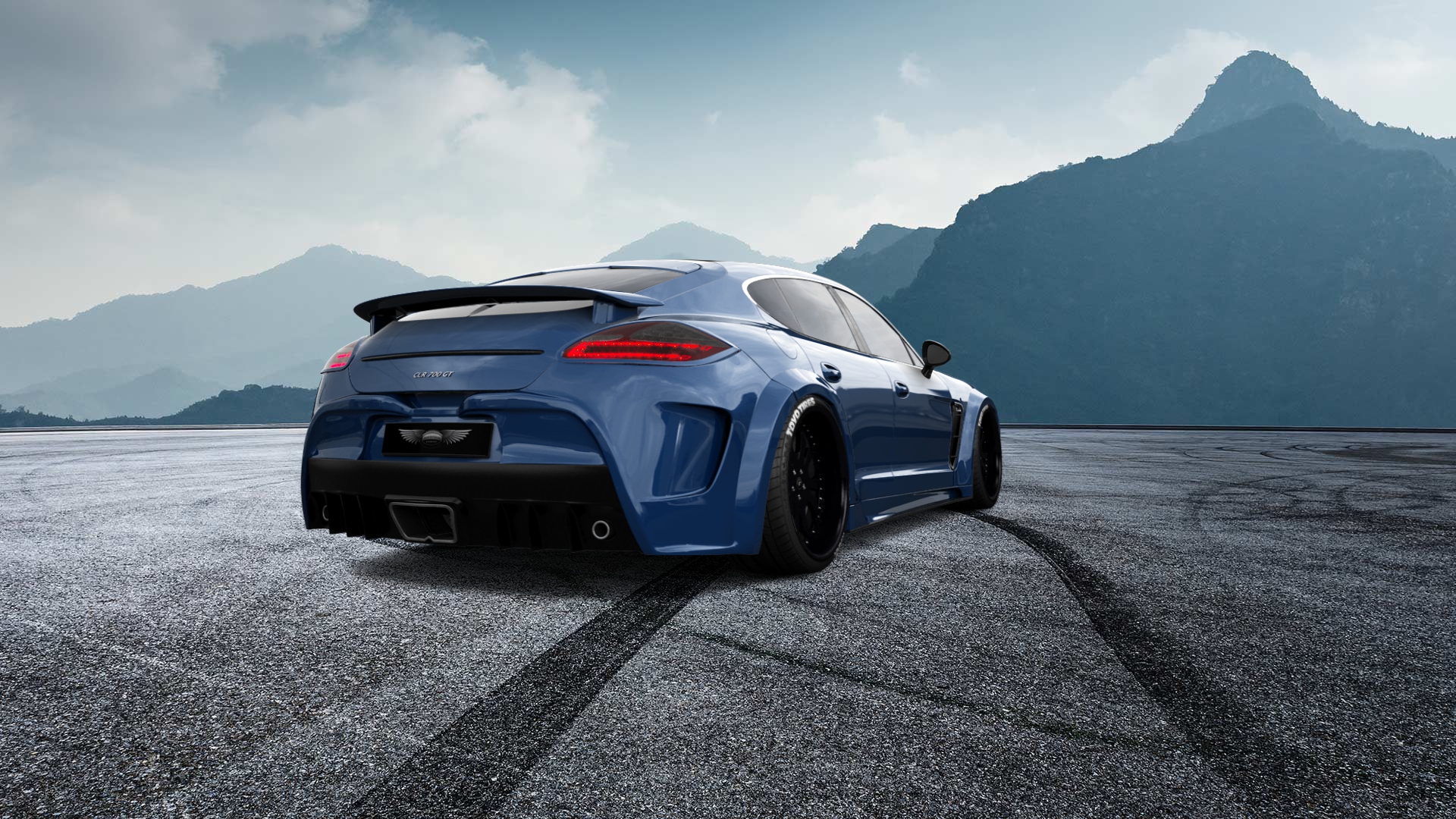 Porsche Panamera 4 door fastback saloon 2011