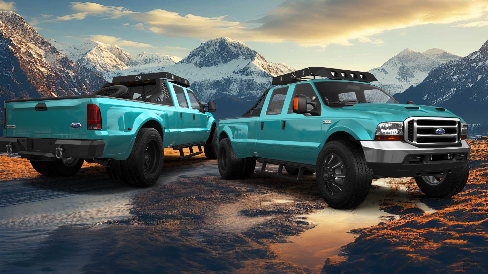 Ford F-350 DRW 4 Door pickup truck 1999 tuning