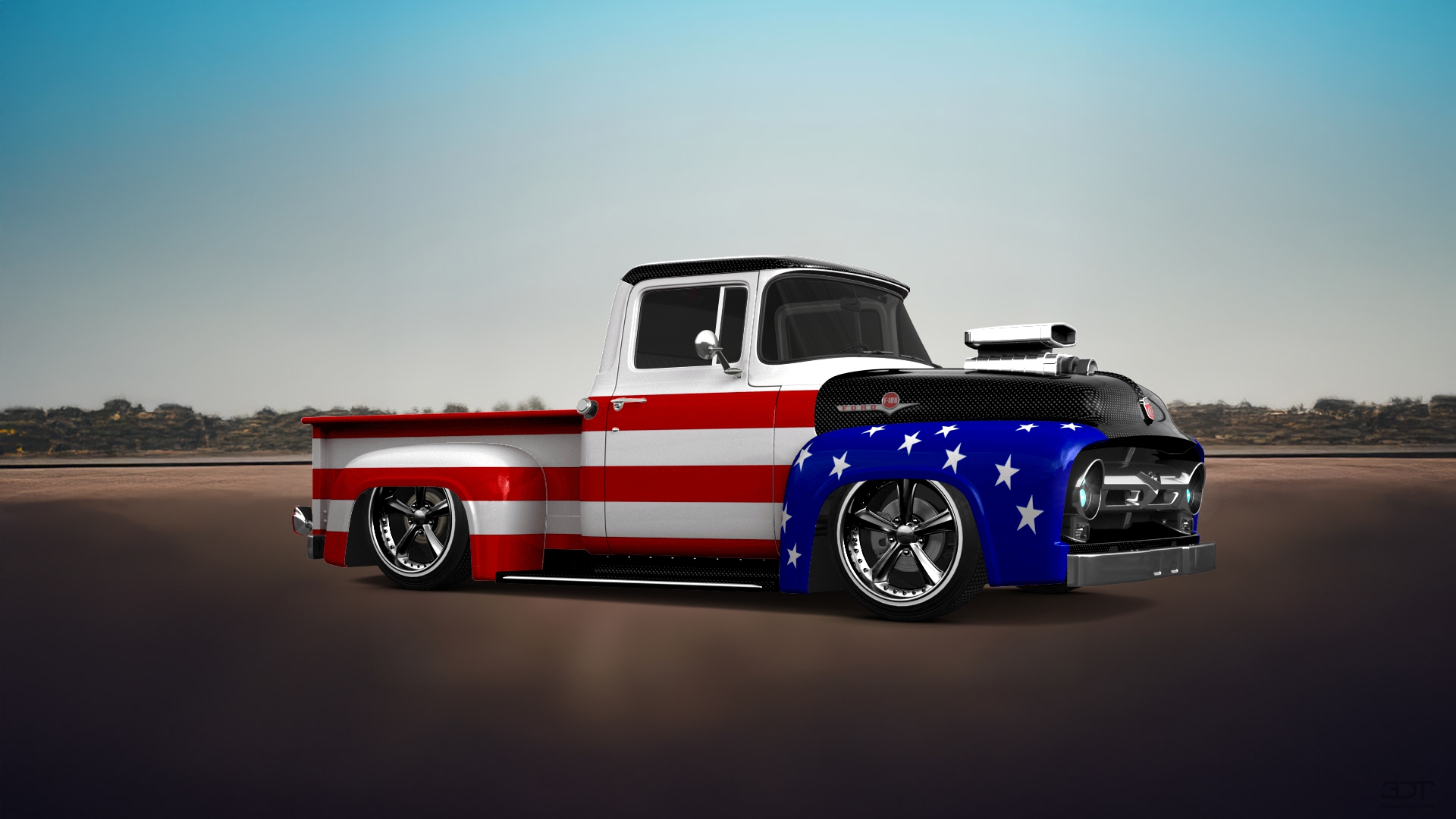 Ford F-100 2 Door truck 1956 tuning