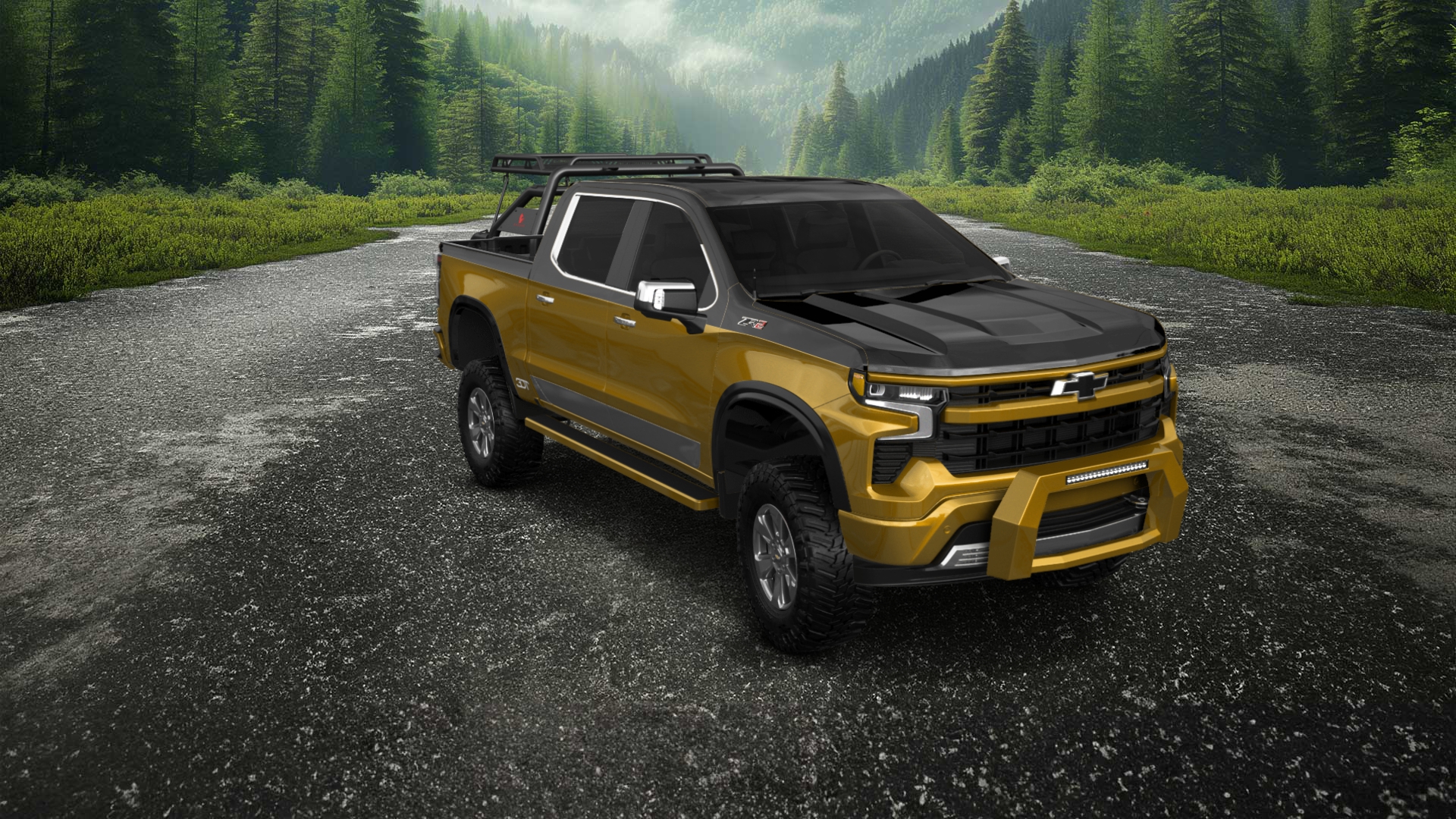 Chevrolet Silverado 1500 Crew Cab 5.8 ft box 4 Door pickup truck 2023 tuning