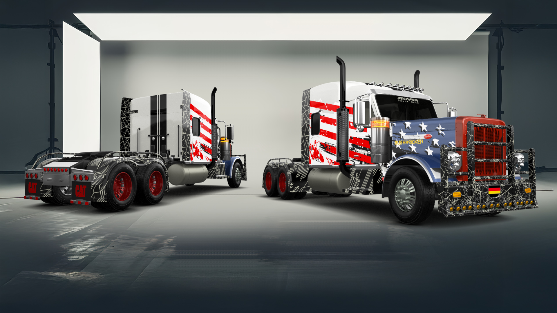 Tuning Peterbilt 589 Sleeper Cab Truck 2024