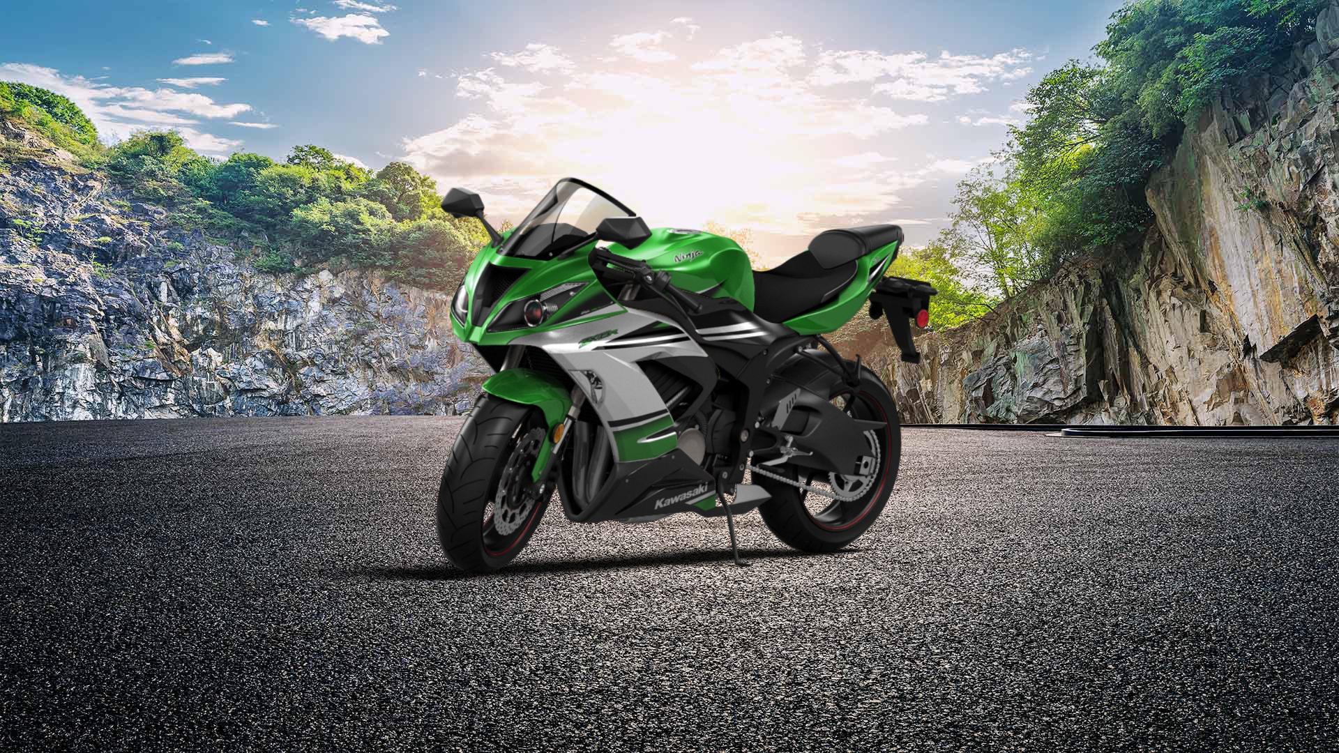 Kawasaki Ninja ZX 6R Sport Bike 2015 tuning