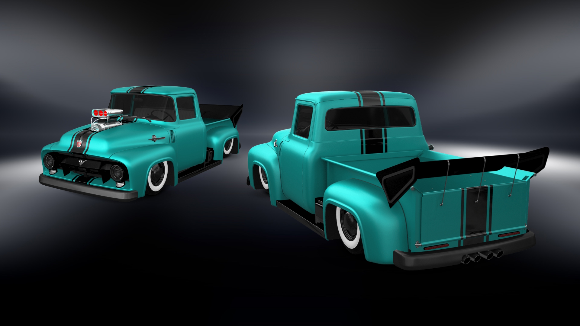 Ford F-100 2 Door truck 1956 tuning