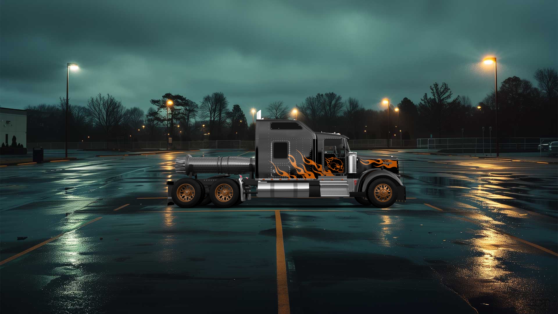 Kenworth W900 Sleeper Cab Truck 2015 tuning