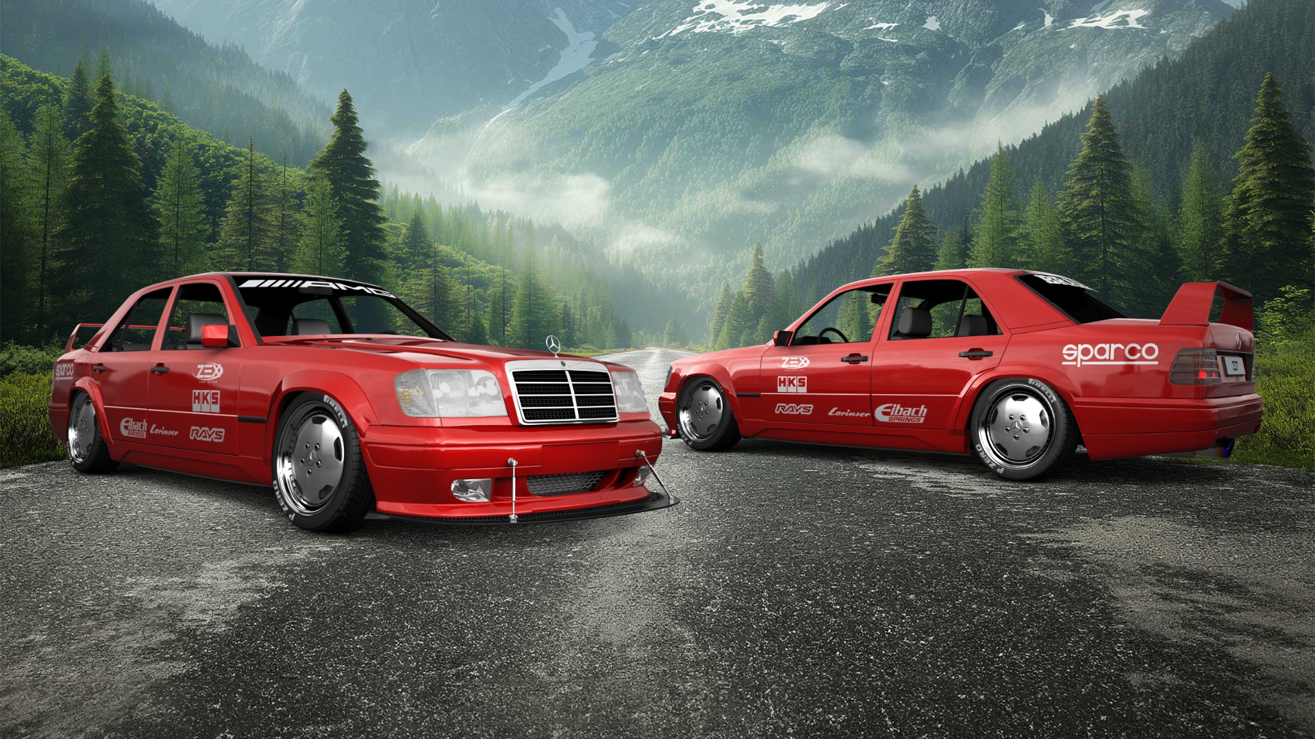 Mercedes E-Class Sedan 1984 tuning