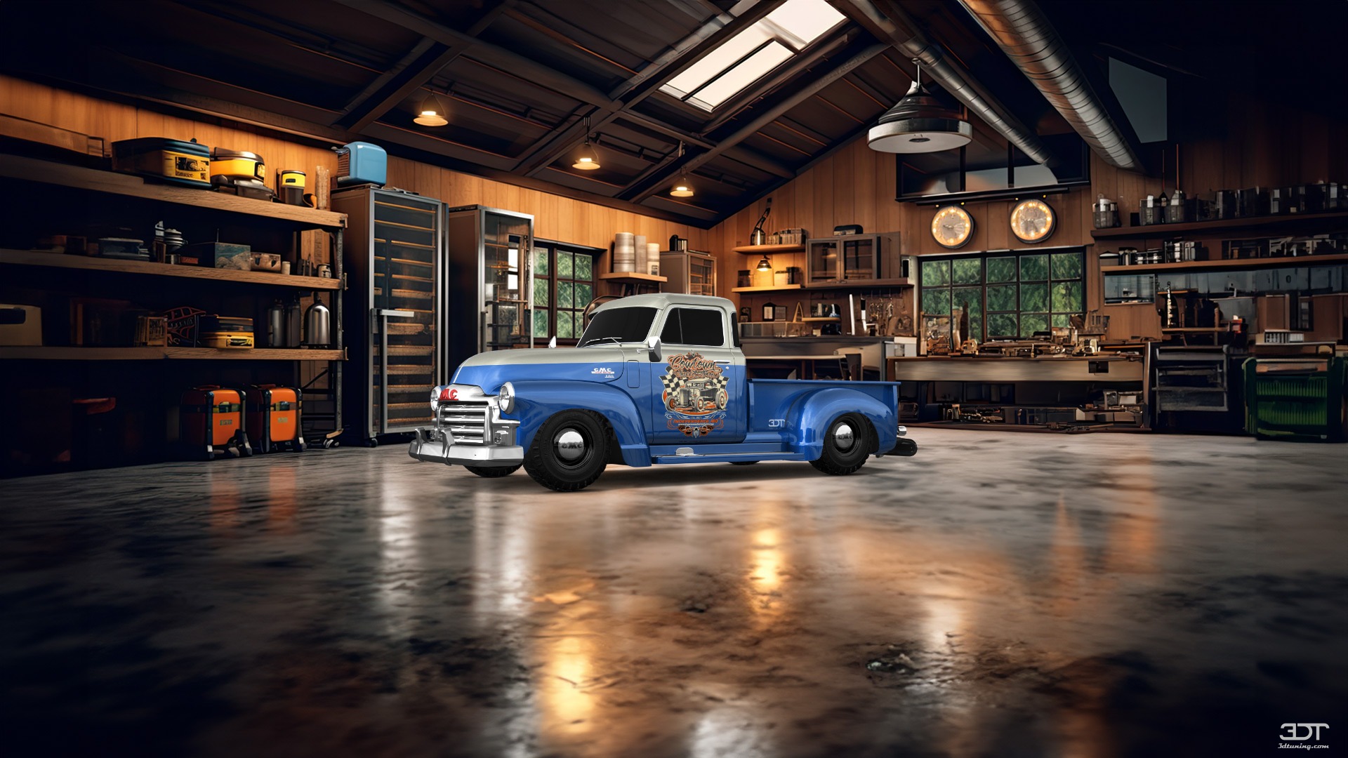 GMC 100 Stepside 2 Door pickup truck 1954 tuning