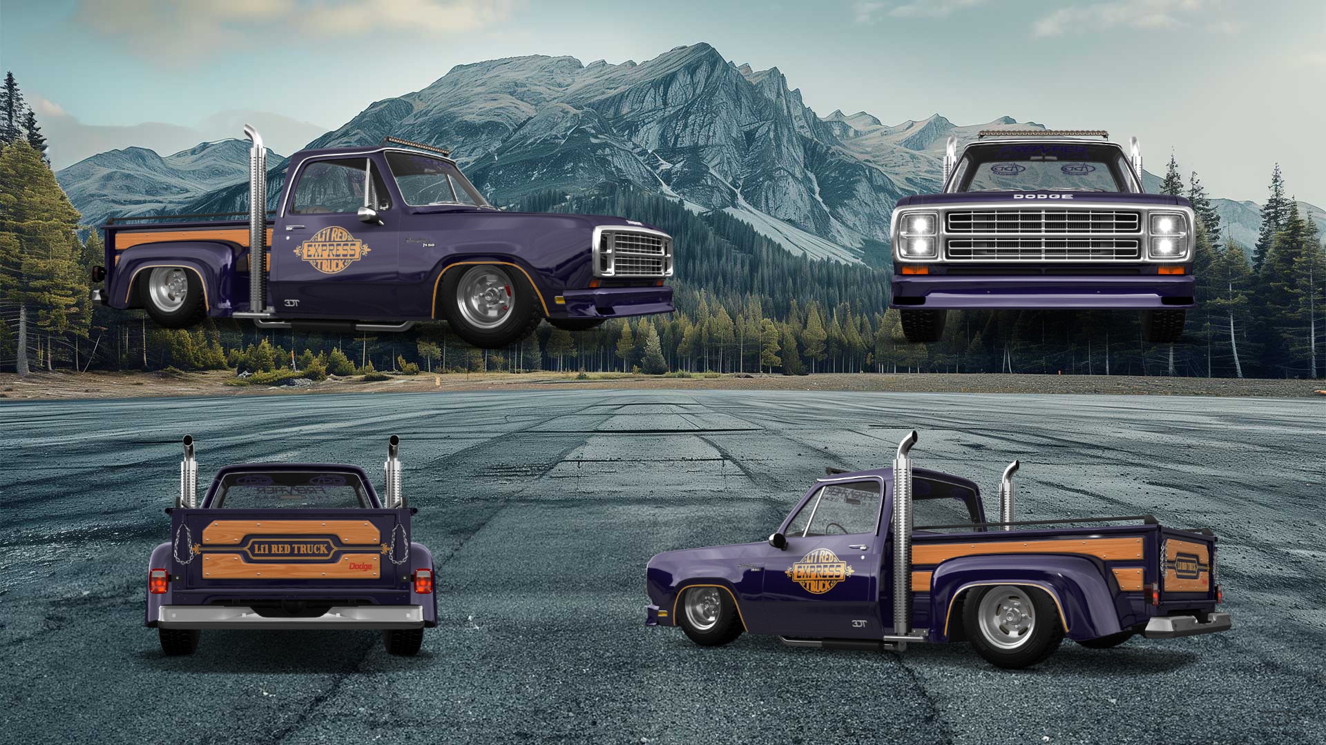 Dodge Lil Red Express 2 Door pickup truck 1979 tuning