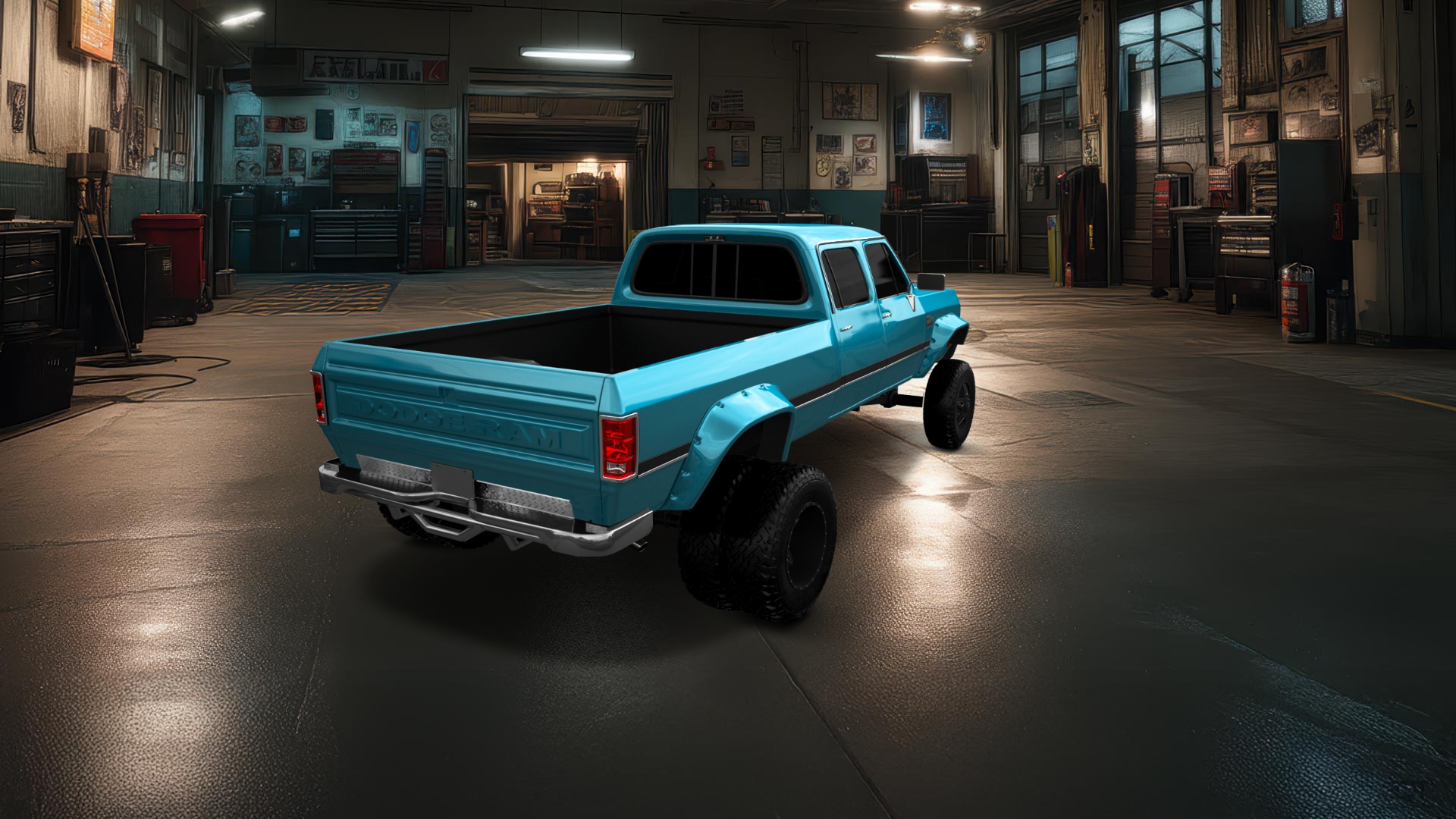 Dodge Ram 350 4 Door pickup truck 1991 tuning