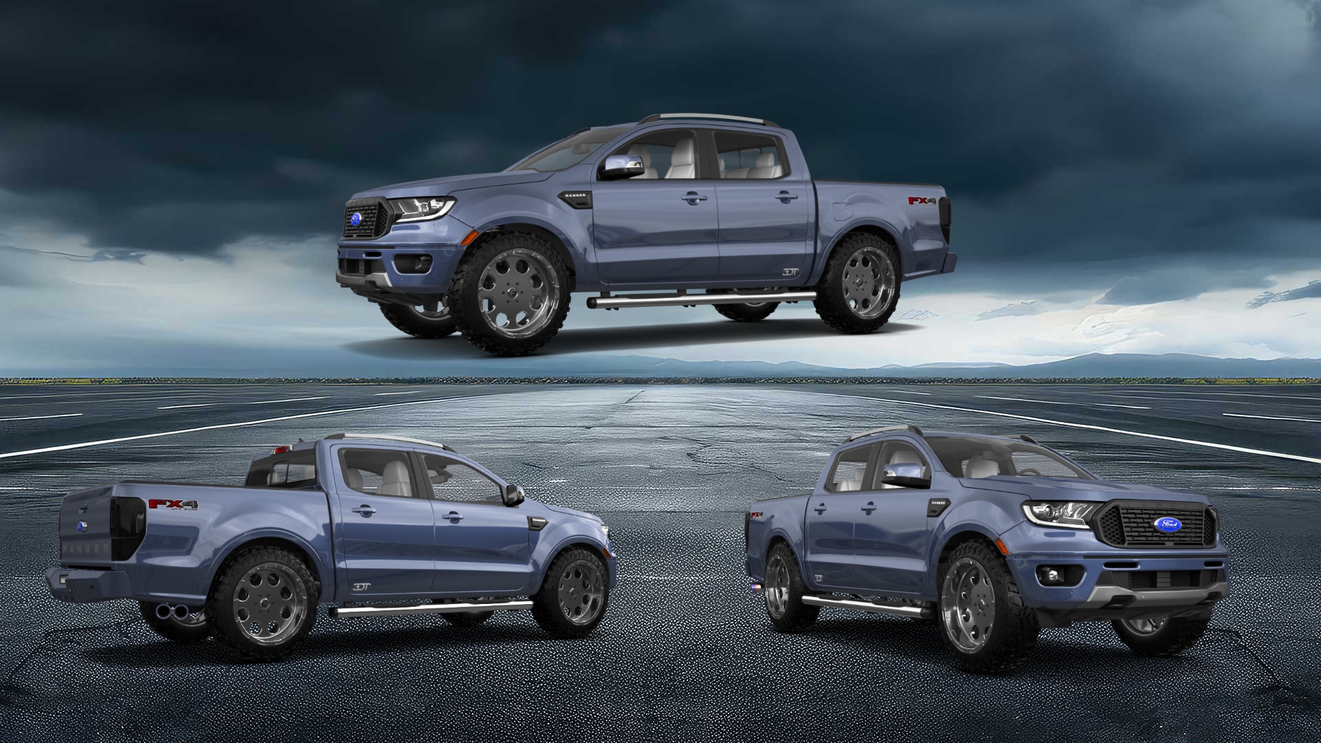 Ford Ranger 4 Door pickup truck 2019 tuning