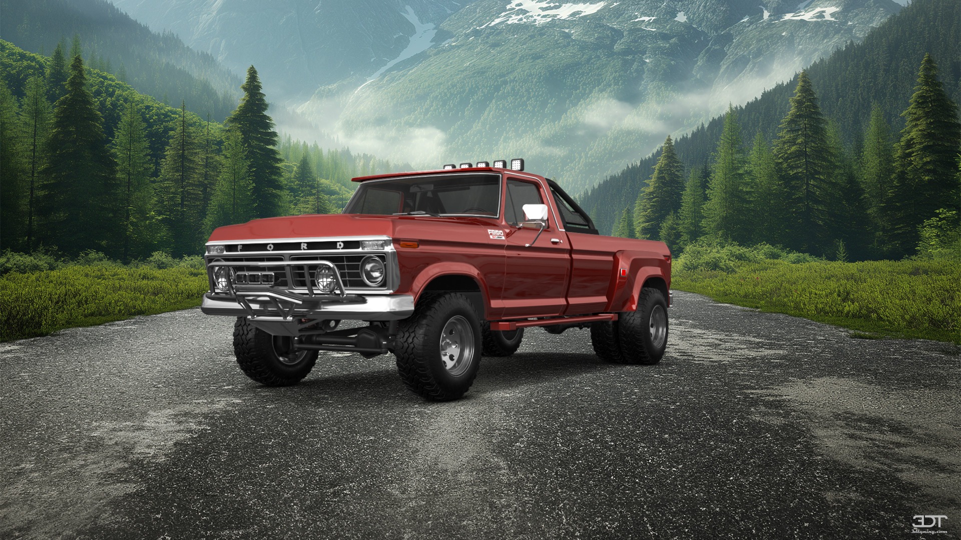 Ford F-350 Dually 2 Door pickup truck 1974 tuning