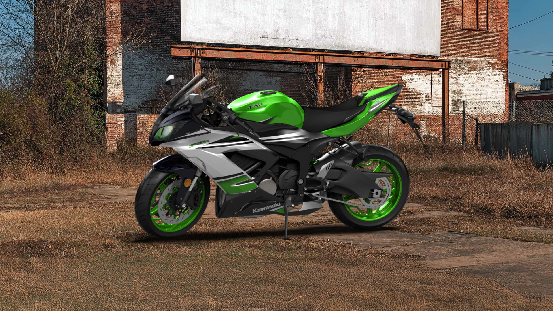 Kawasaki Ninja ZX 6R Sport Bike 2015 Images