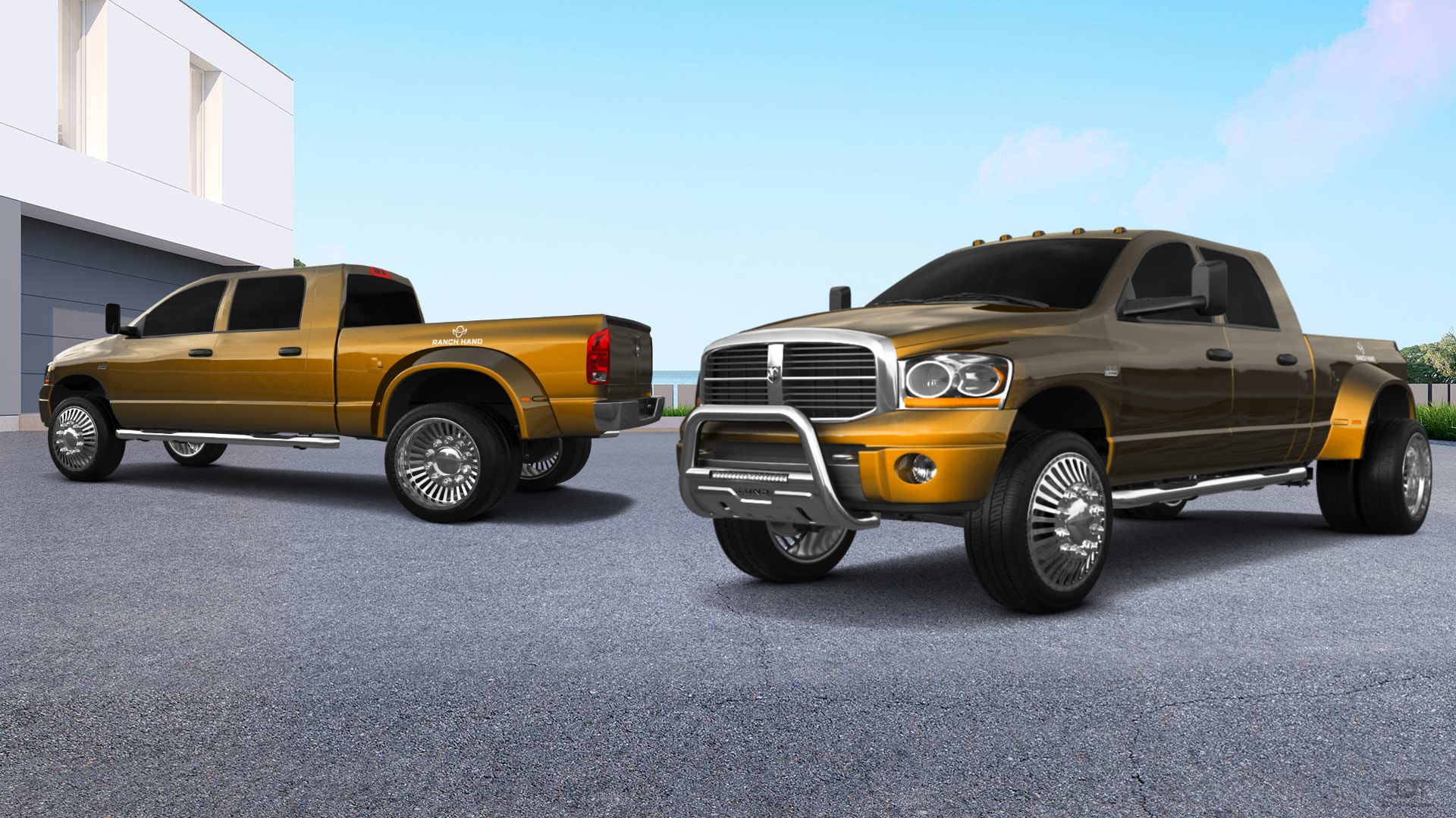 Dodge Ram 3500 Dually 4 Door pickup truck 2007 tuning