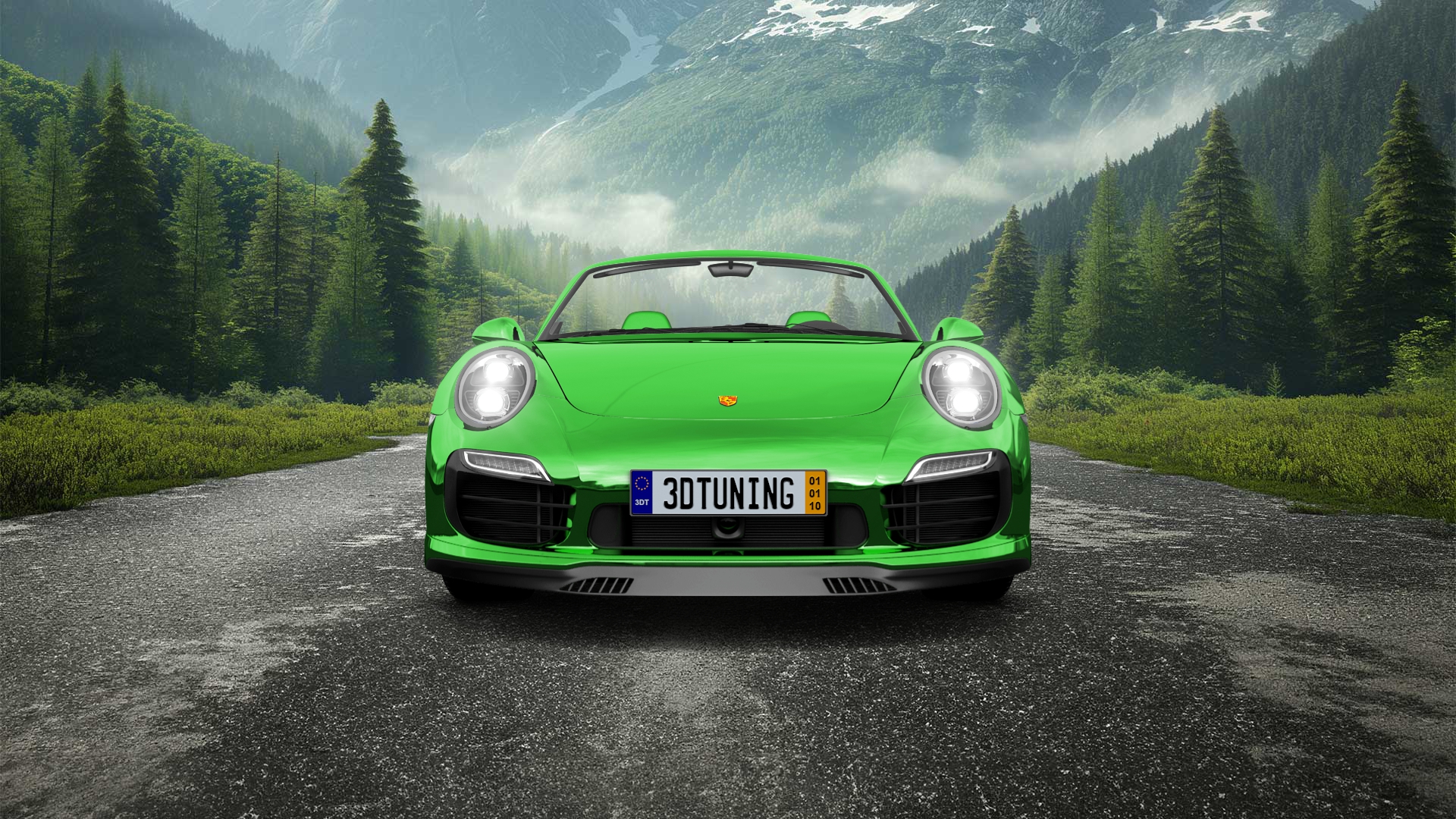 Porsche 911 Turbo S 2 Door Convertible 2014 tuning