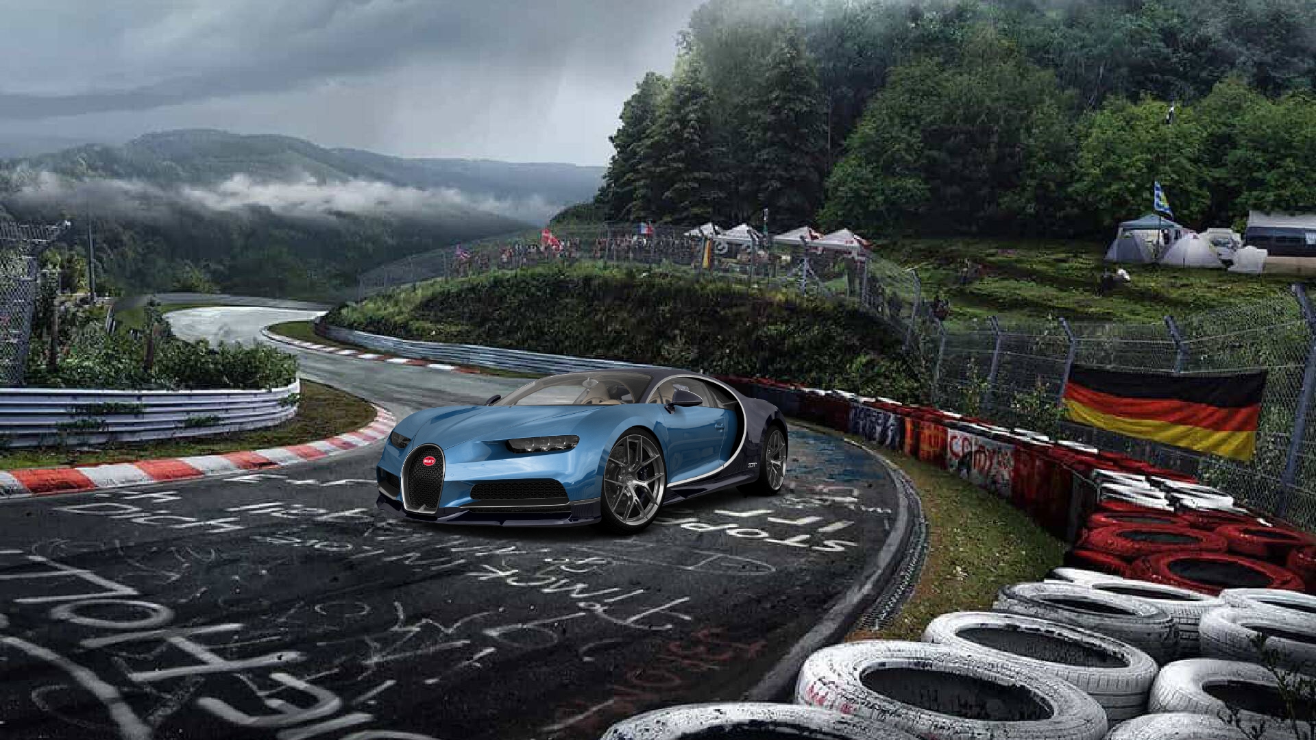 Bugatti Chiron 2 Door Coupe 2016 tuning