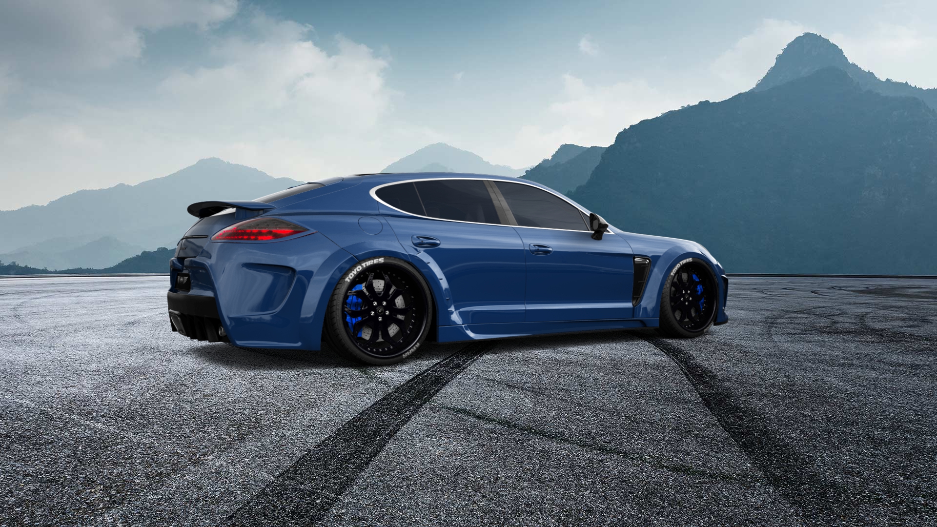 Porsche Panamera 4 door fastback saloon 2011