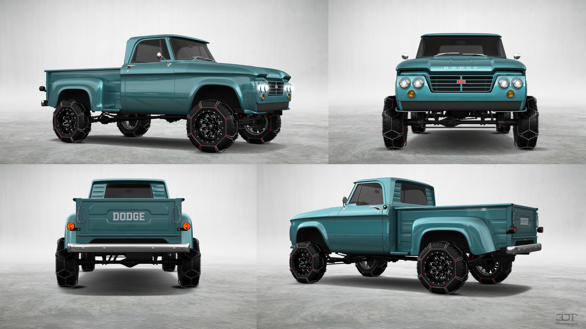 Dodge D-100 Stepside 2 Door pickup truck 1961