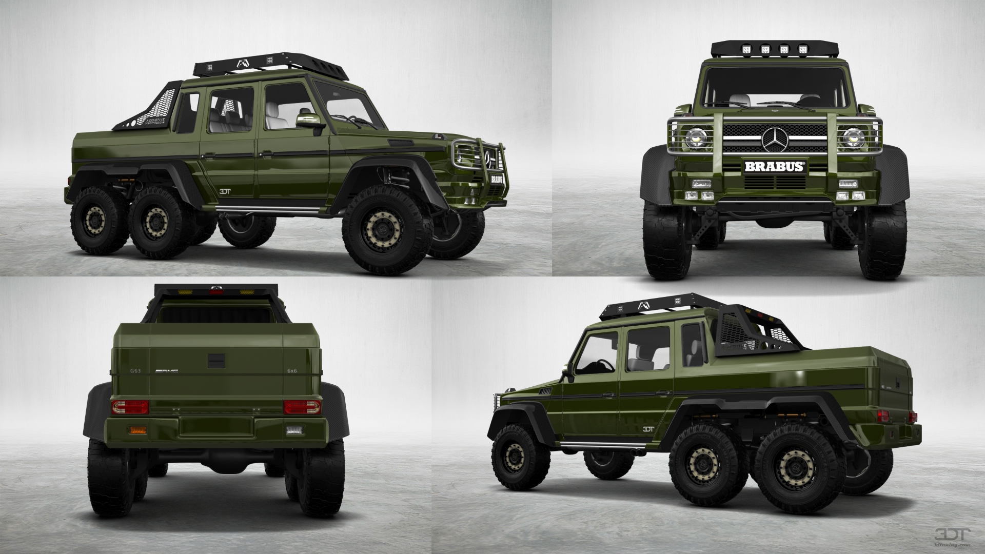 Mercedes G 63 AMG 6x6 4 Door pickup truck 2013 tuning