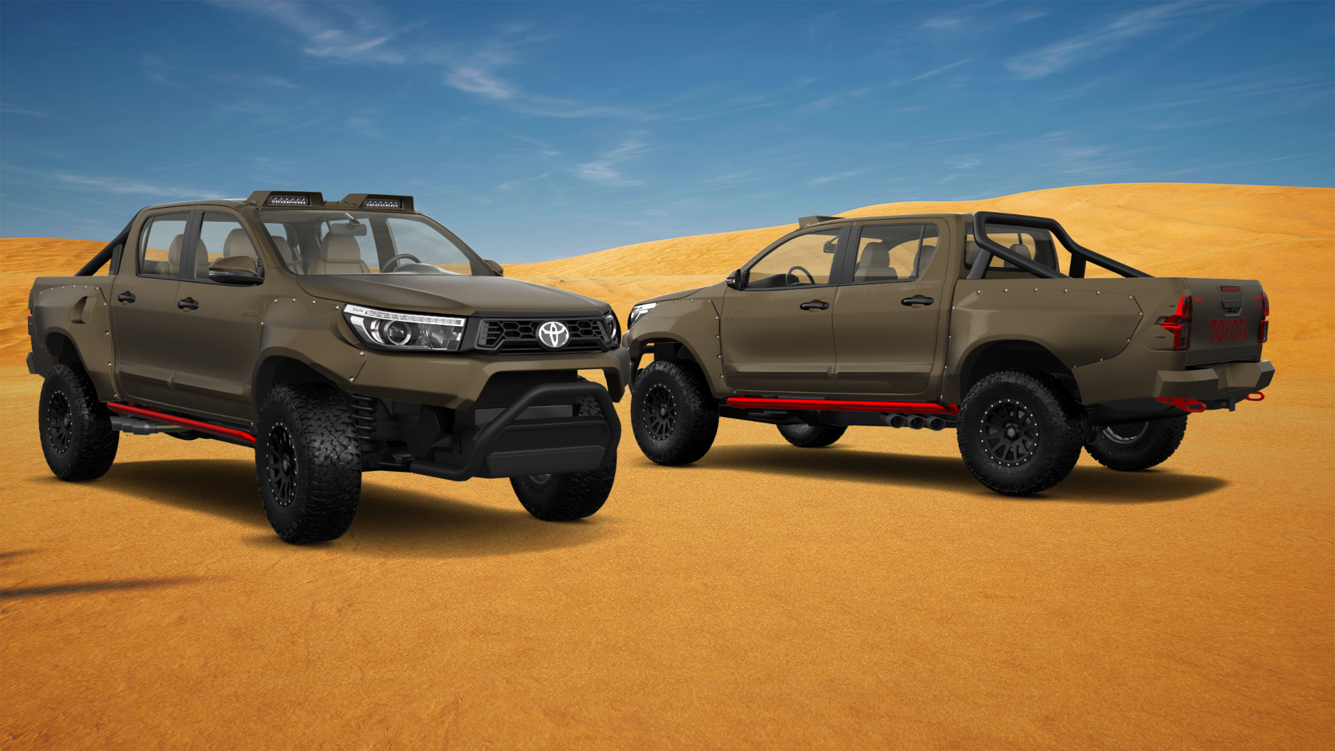 Toyota Hilux Double Cab 4 Door pickup truck 2015 tuning