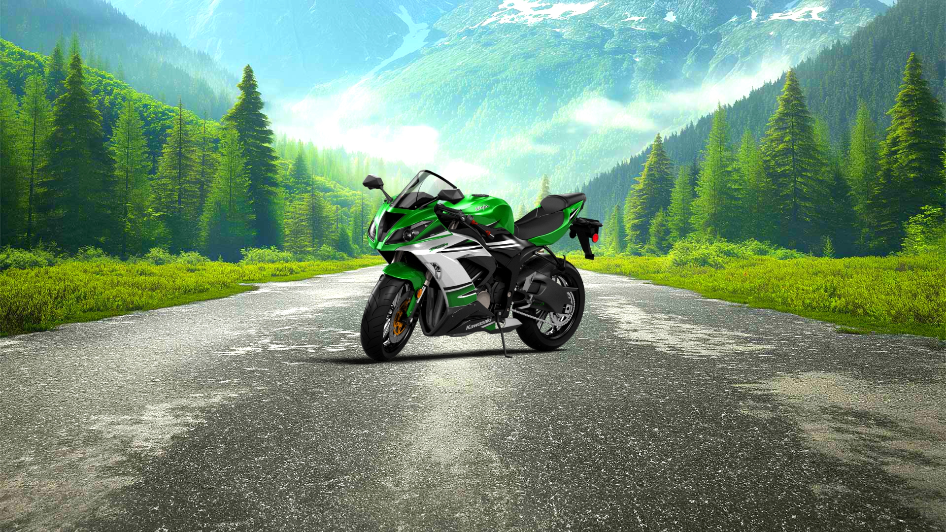 Kawasaki Ninja ZX 6R Sport Bike 2015 tuning