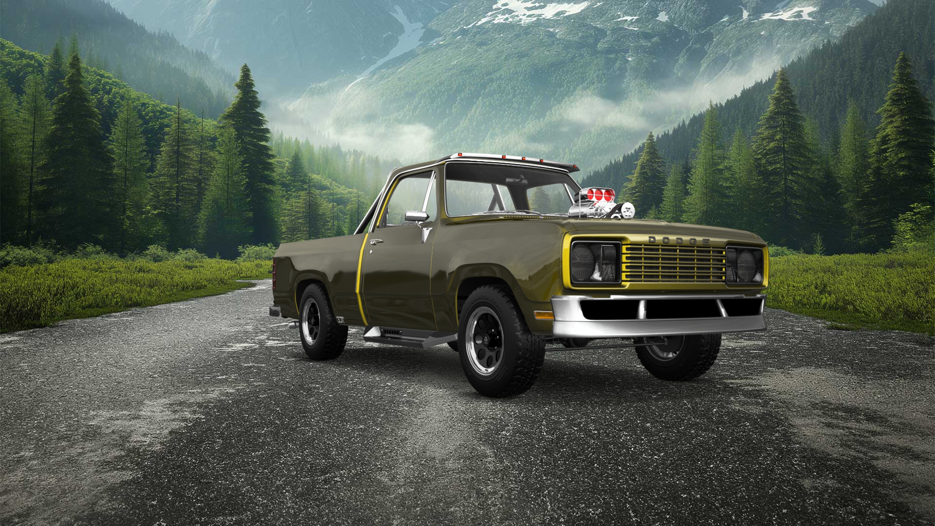 Dodge Power Wagon W200 2 Door pickup truck 1977