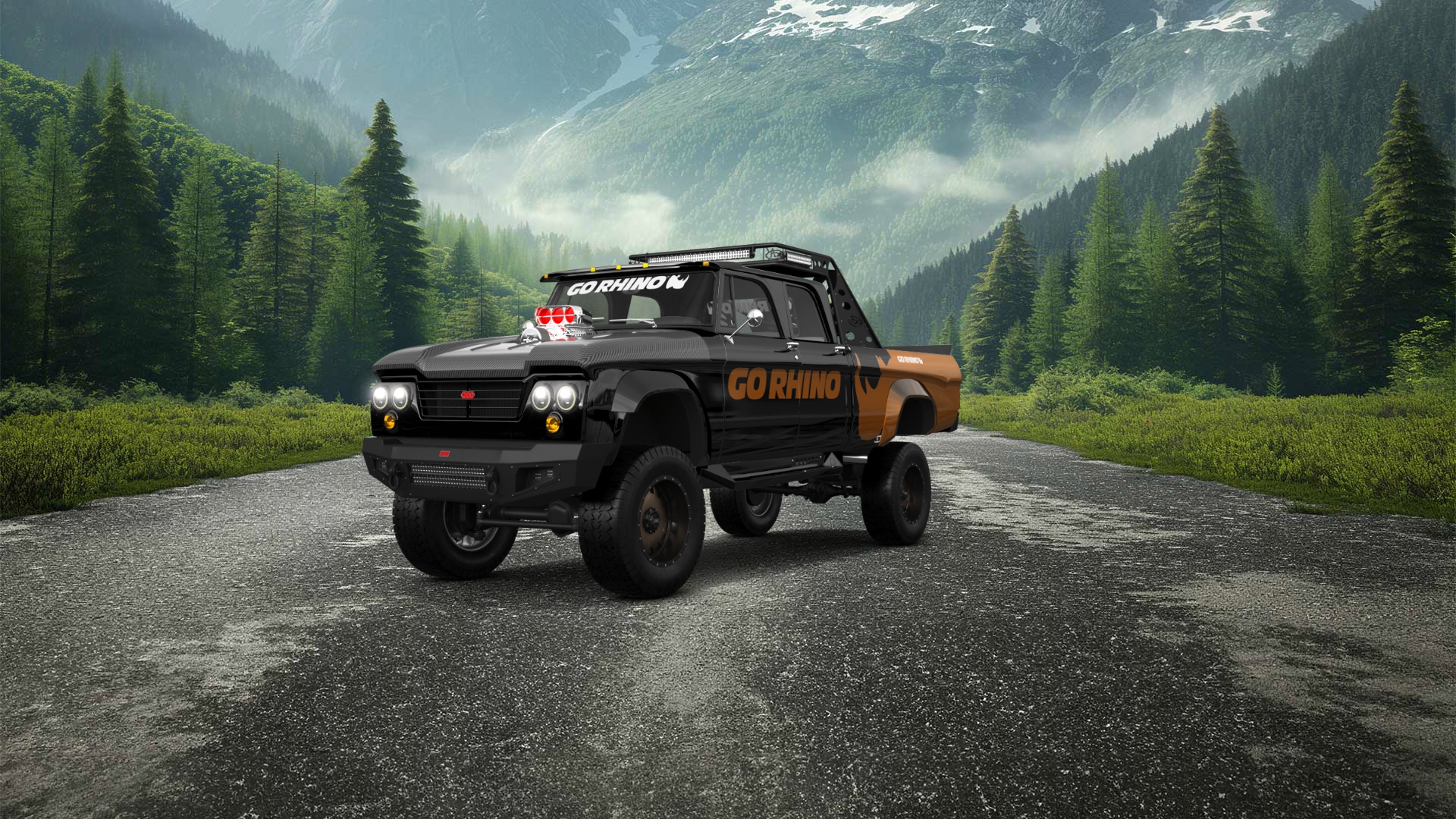 Dodge Power Wagon 4 Door pickup truck 1964