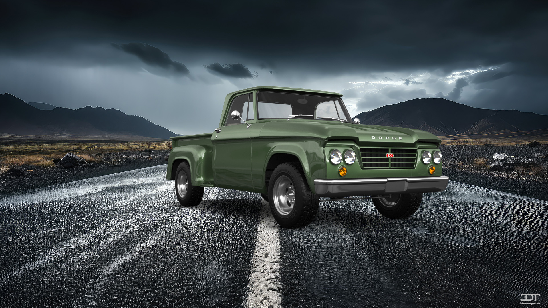 Dodge D-100 Stepside 2 Door pickup truck 1961 tuning