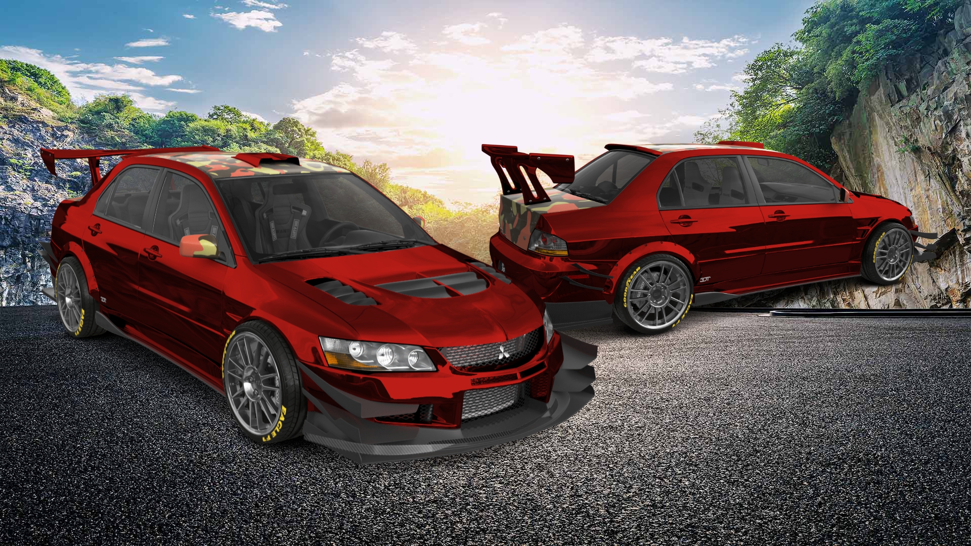 Mitsubishi Lancer Evo IX 4 Door Saloon 2005 tuning