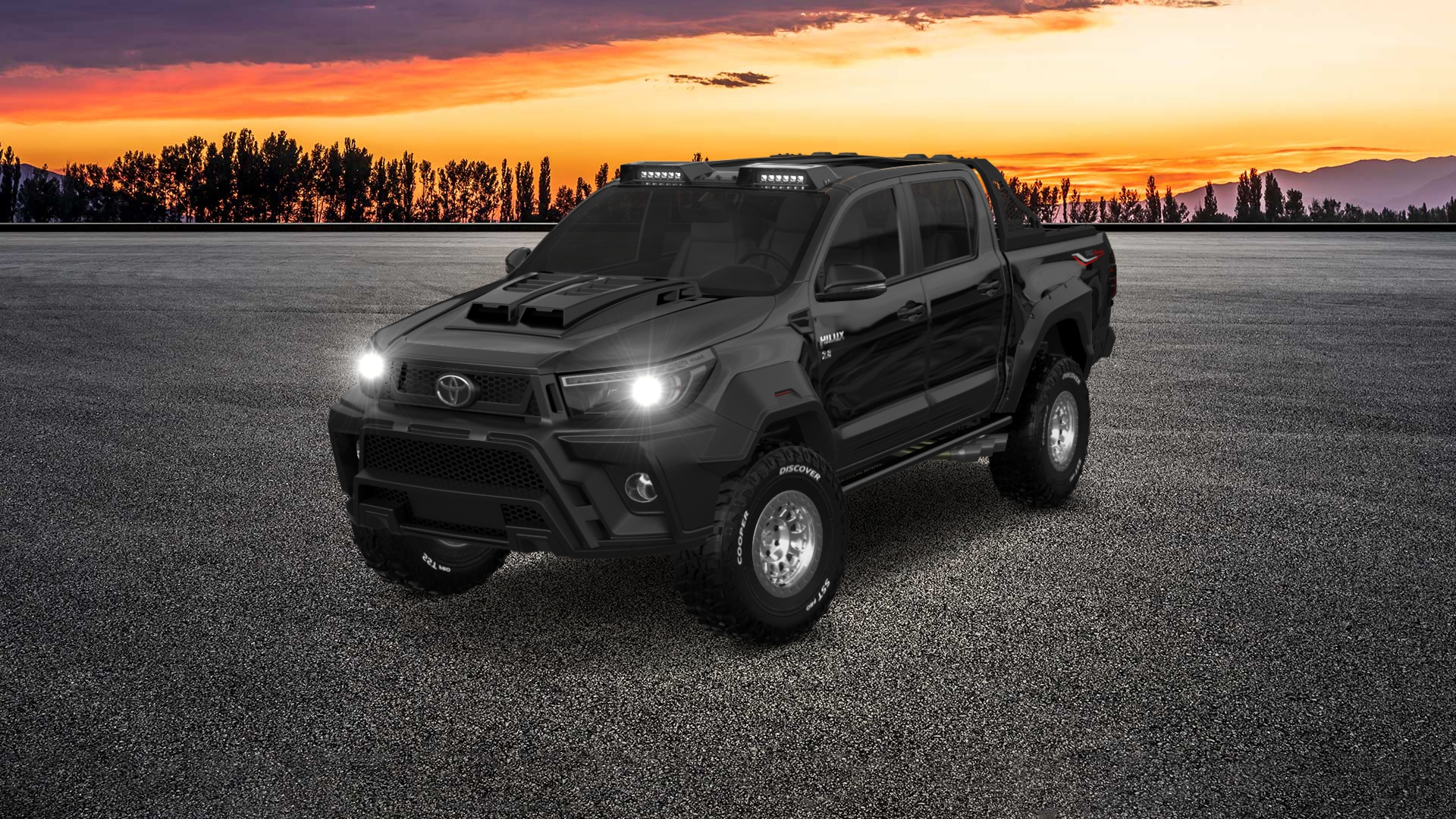 Toyota Hilux Double Cab 4 Door pickup truck 2015 tuning