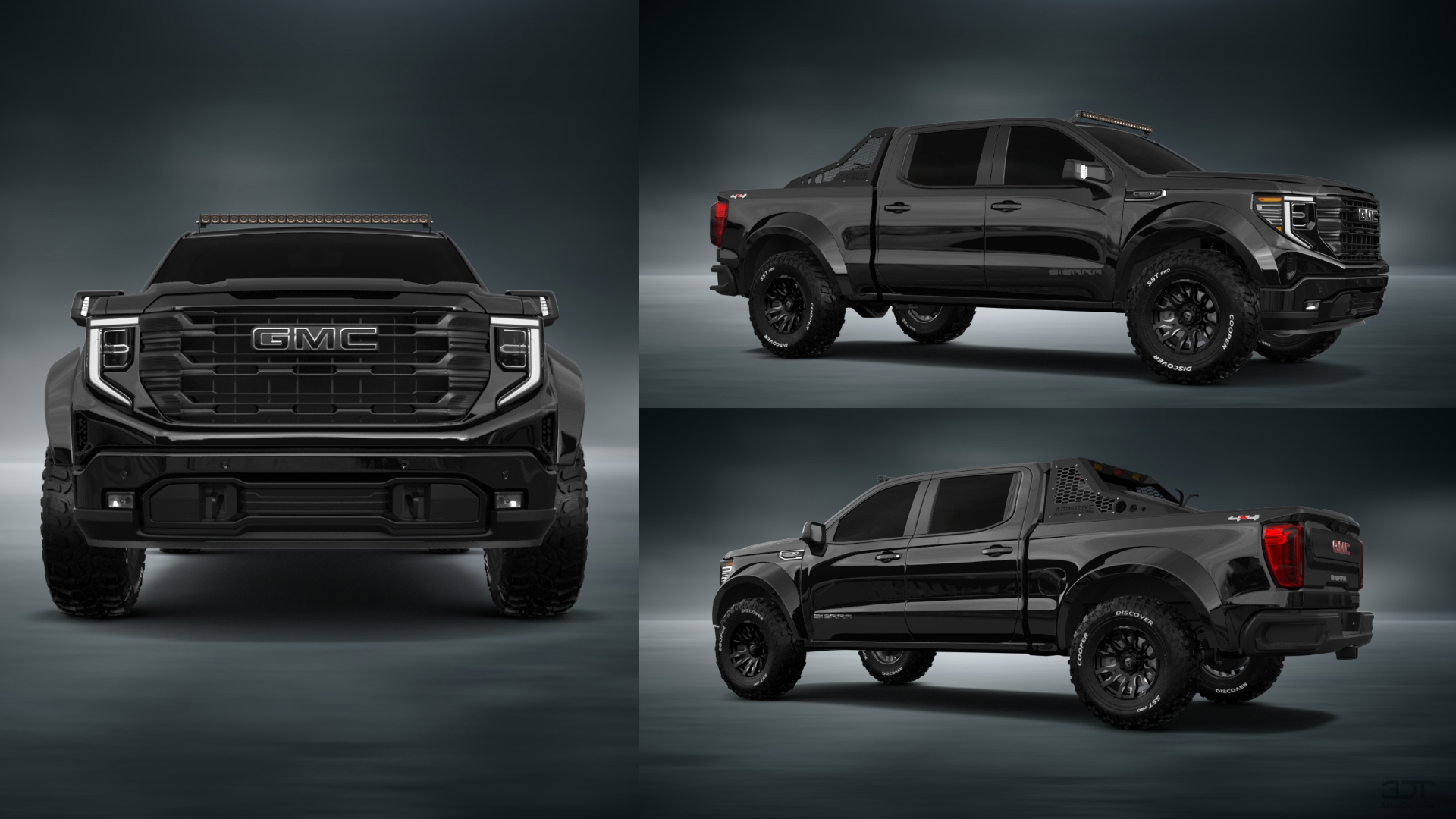 GMC Sierra 1500 Crew Cab 5.8 ft box 4 Door pickup truck 2023 tuning