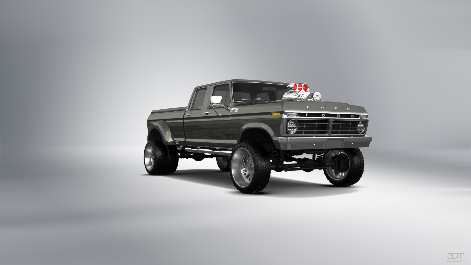 Ford F-350 Dually 4 Door pickup truck 1973 tuning