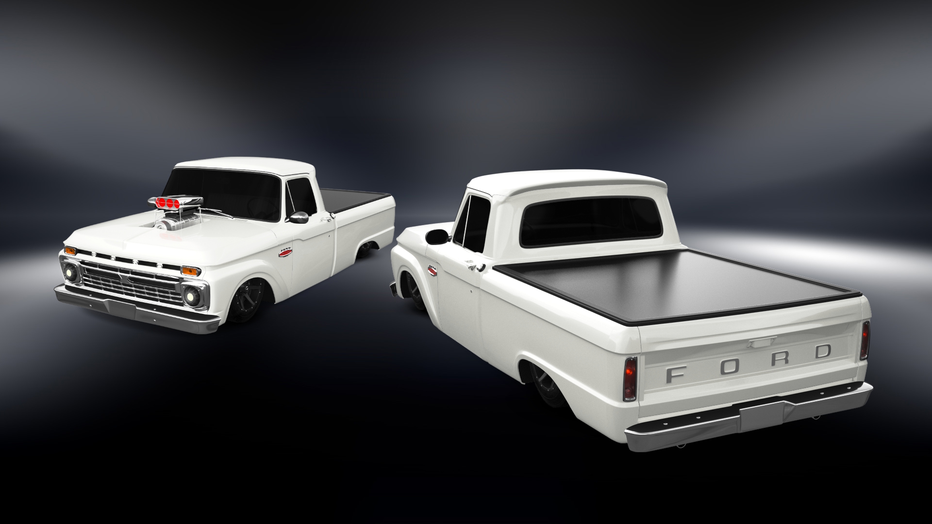 Ford F-100 Custom Cab 2 Door pickup truck 1966