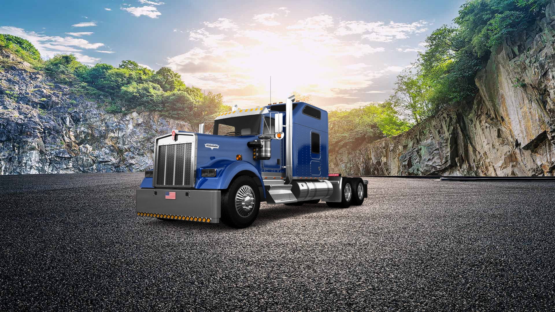 Kenworth W900 Sleeper Cab Truck 2015 tuning