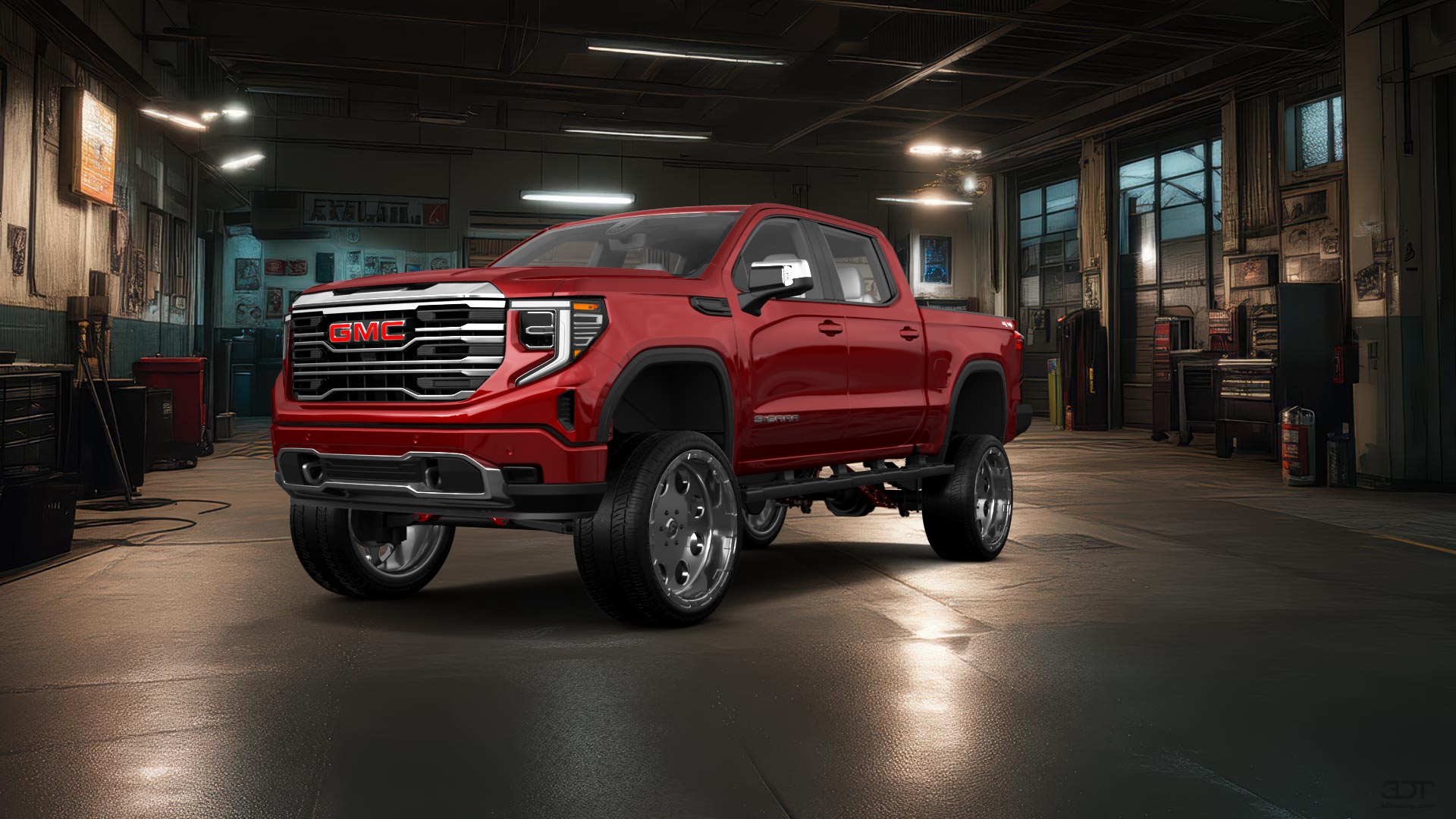 GMC Sierra 1500 Crew Cab 5.8 ft box 4 Door pickup truck 2023 tuning