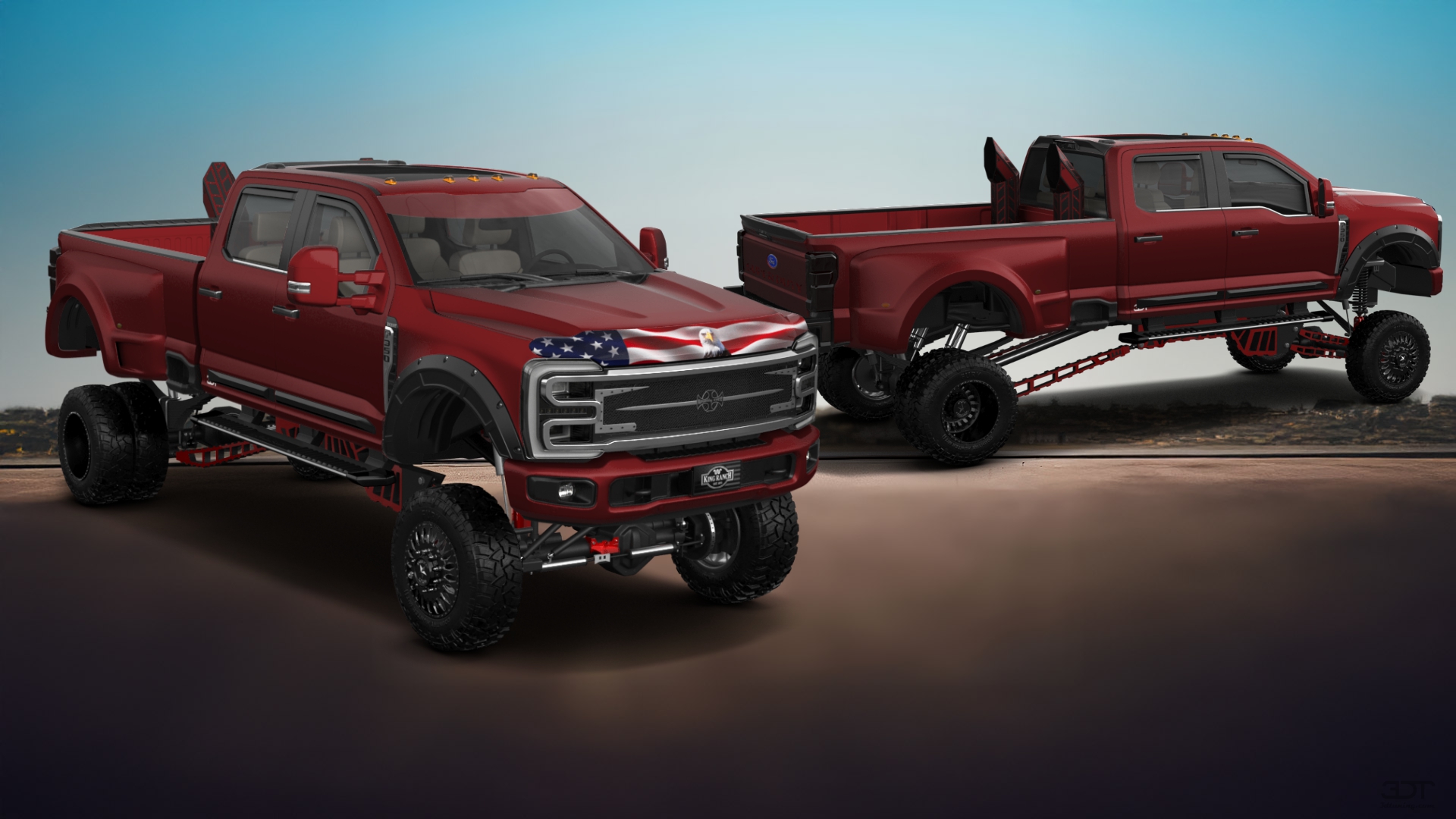 Ford F-350 DRW Crew Cab 4 Door pickup truck 2023 tuning