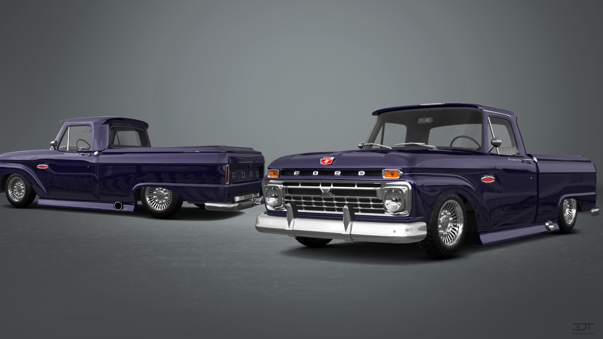 Ford F-100 Custom Cab 2 Door pickup truck 1966 tuning