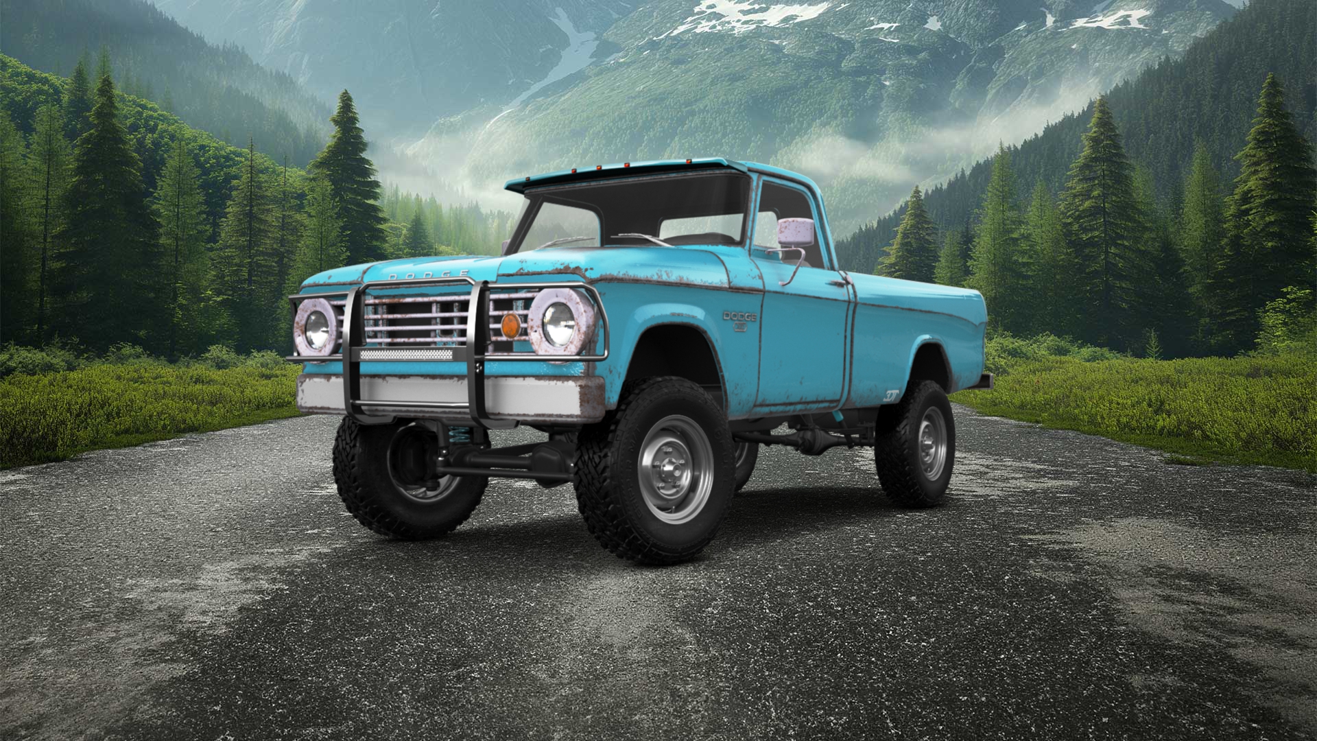 Dodge Power Wagon W200 2 Door pickup truck 1966