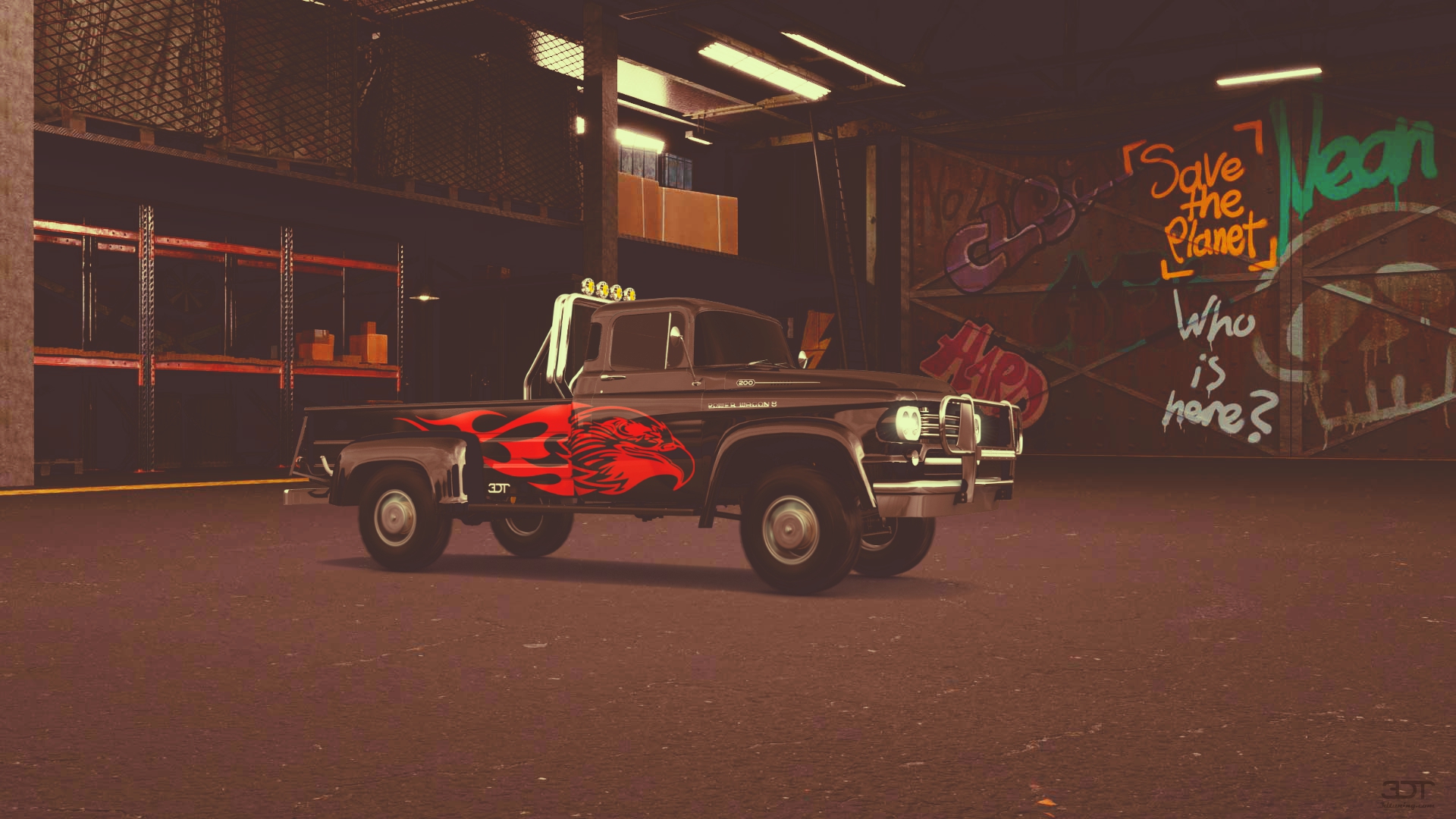 Dodge Power Wagon W300 2 Door pickup truck 1958 tuning