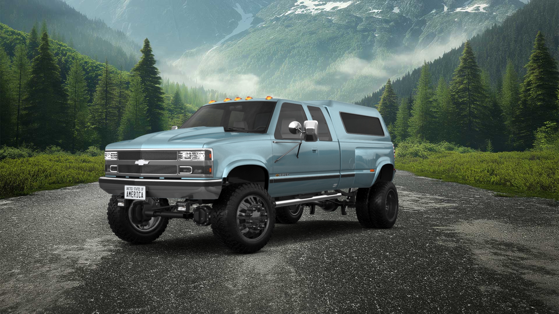 Chevrolet K3500 Extended Cab Pickup Truck 1988