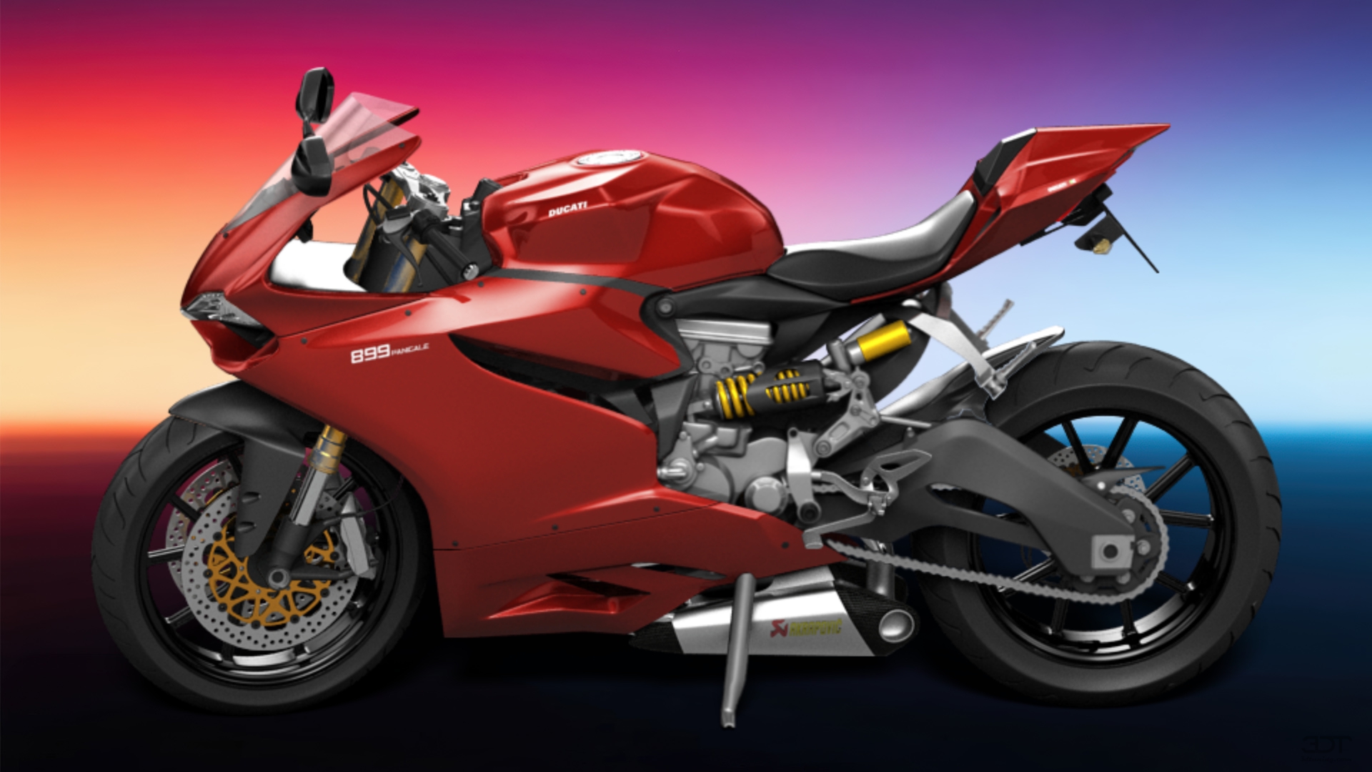 Ducati 899 Panigale Sport Bike 2015 tuning