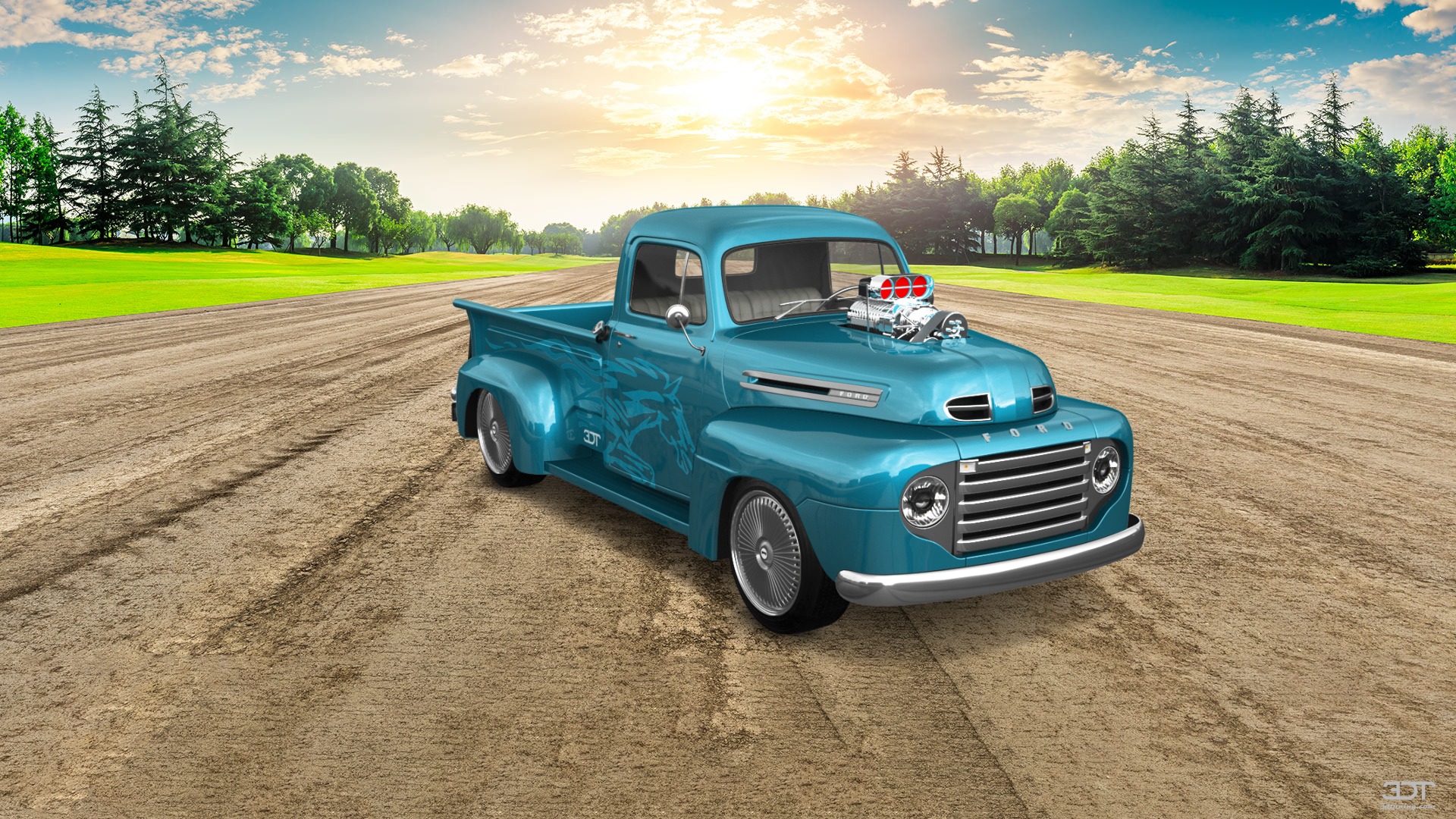 Ford F1 2 Door pickup truck 1949 tuning