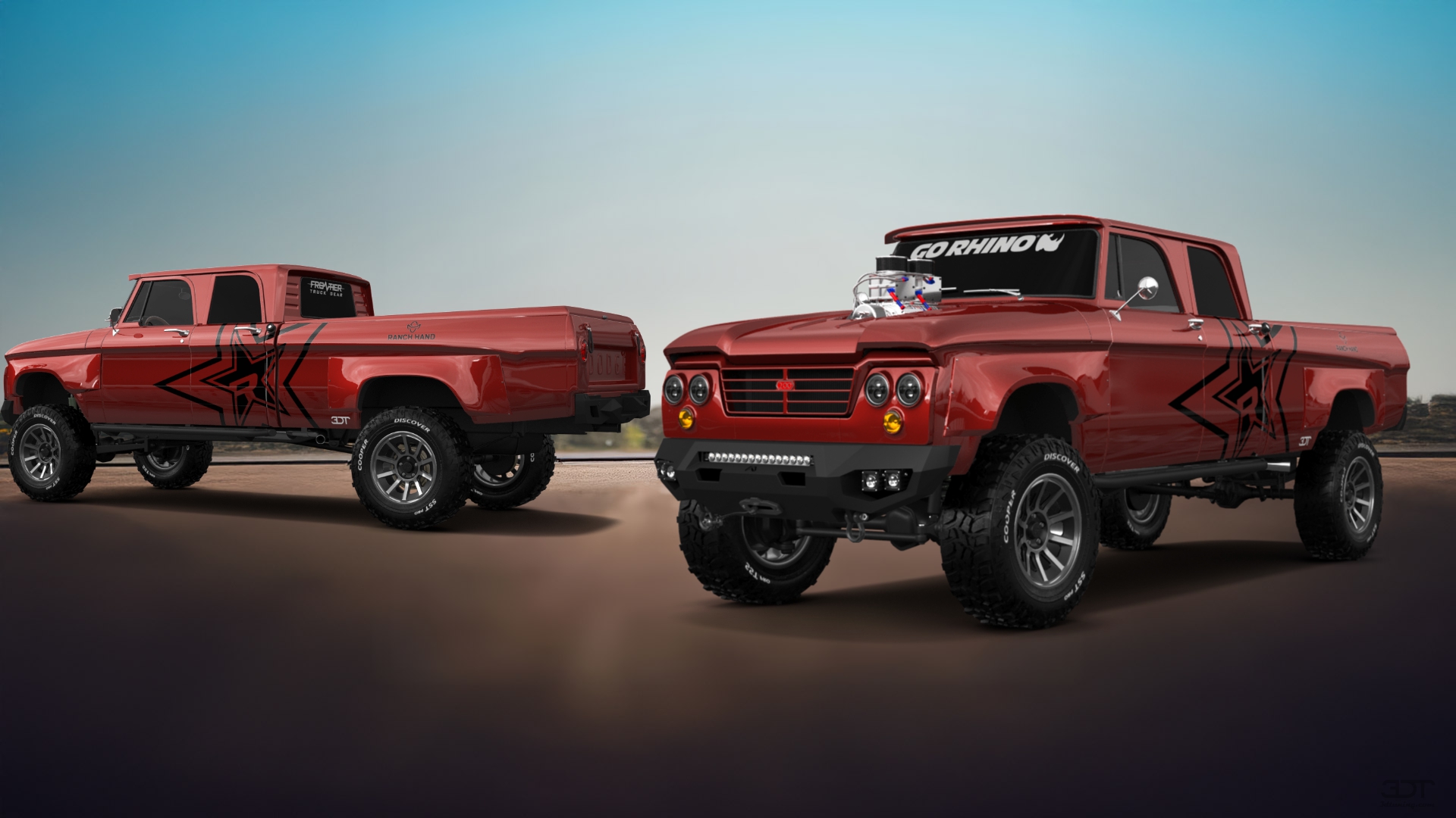 Dodge Power Wagon 4 Door pickup truck 1964 Images