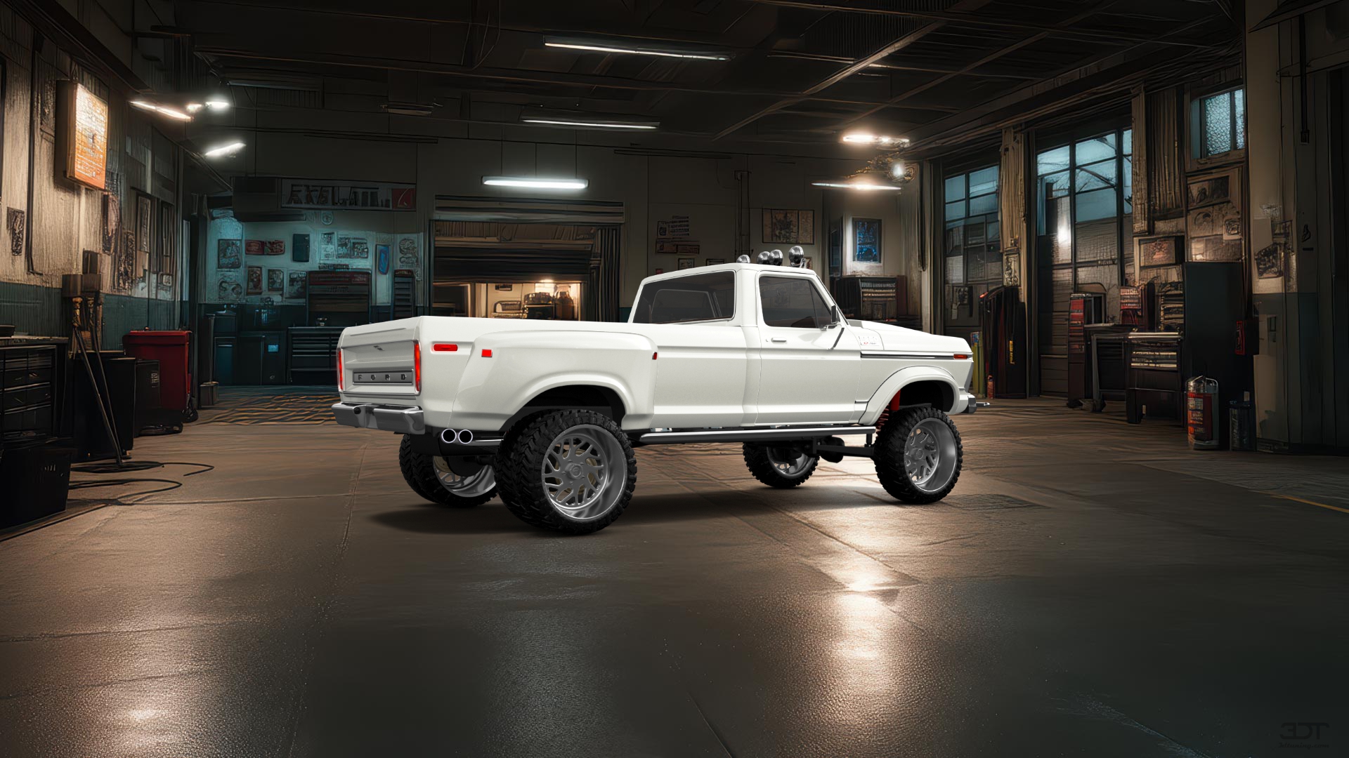 Ford F-350 Dually 2 Door pickup truck 1974 tuning
