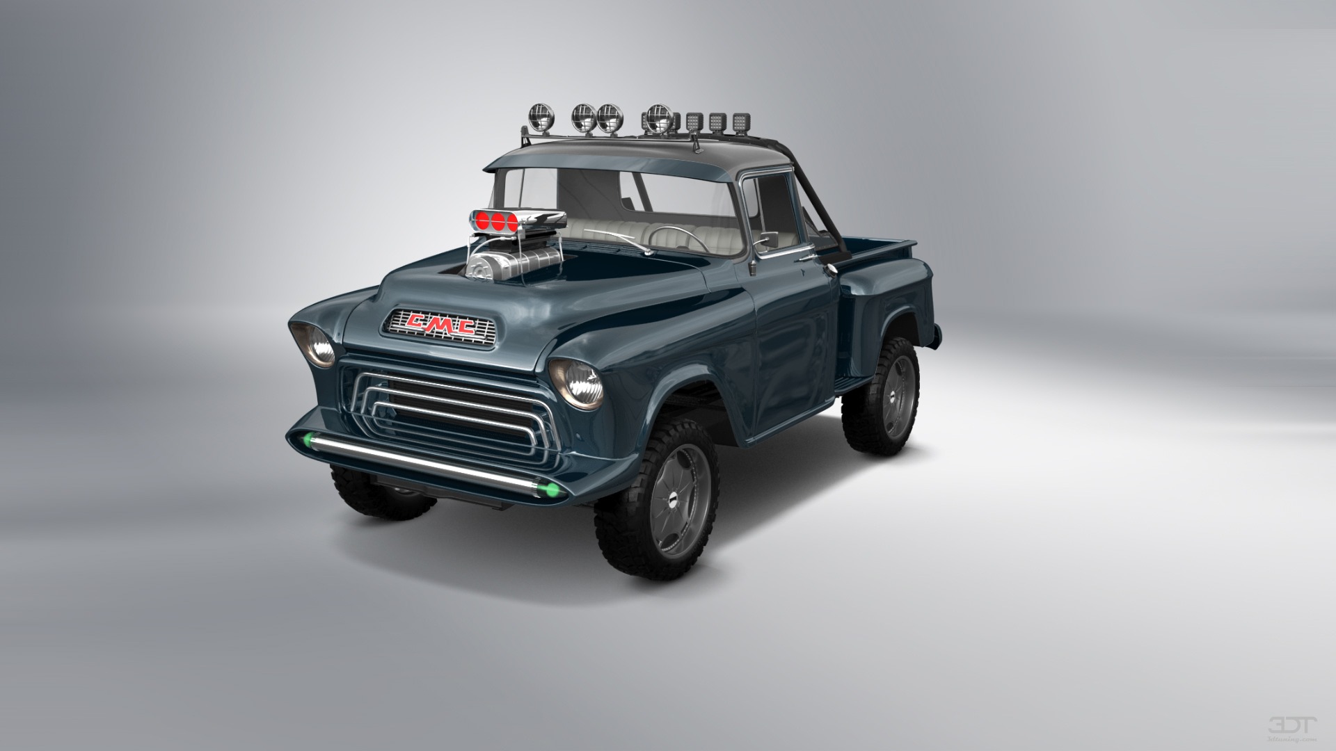 GMC 100 Stepside 2 Door pickup truck 1957 tuning