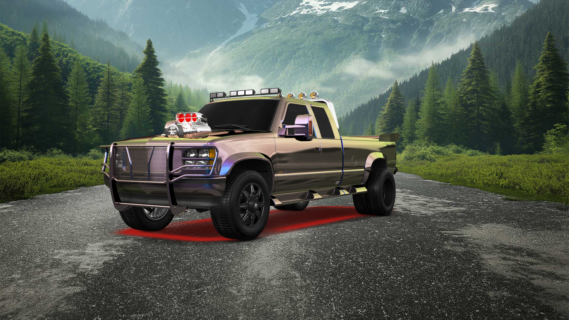 Chevrolet K3500 Extended Cab Pickup Truck 1988 tuning