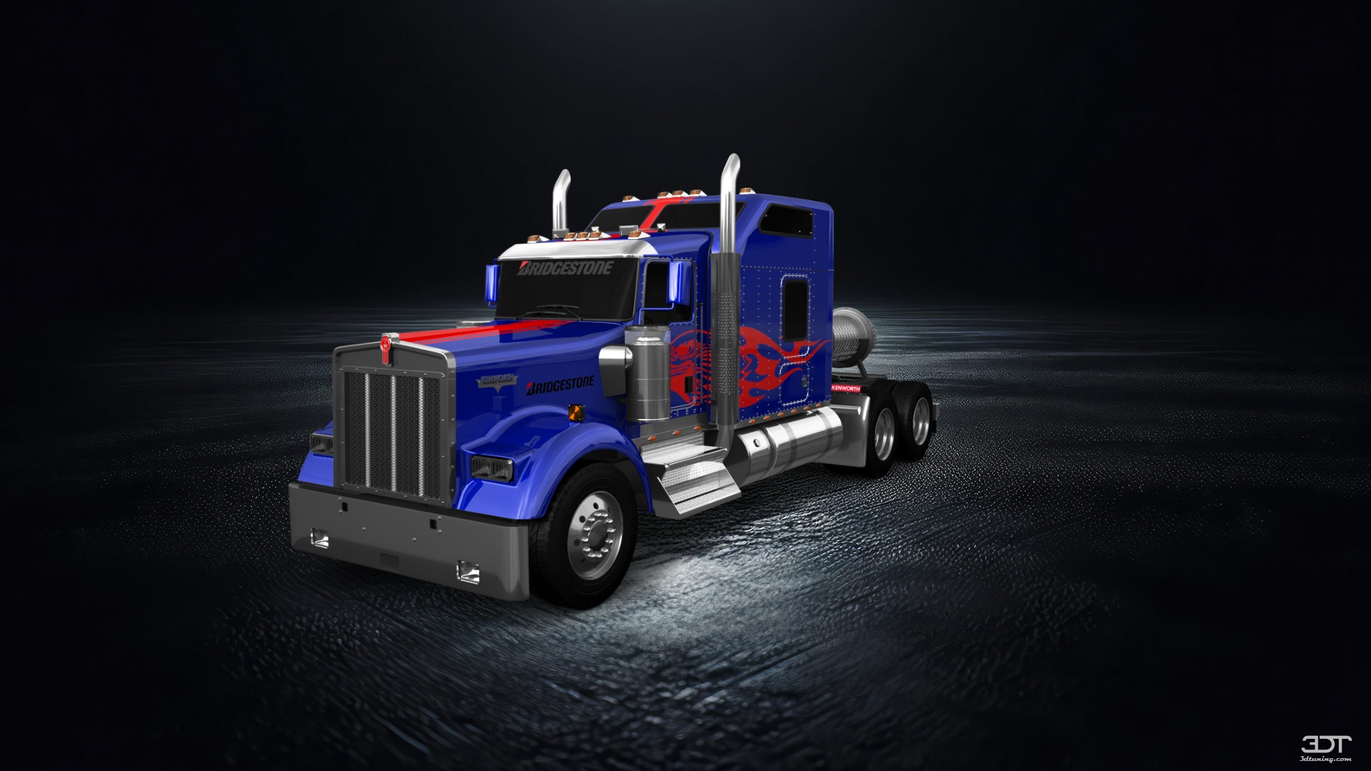 Tuning Kenworth W900 Sleeper Cab Truck 2015