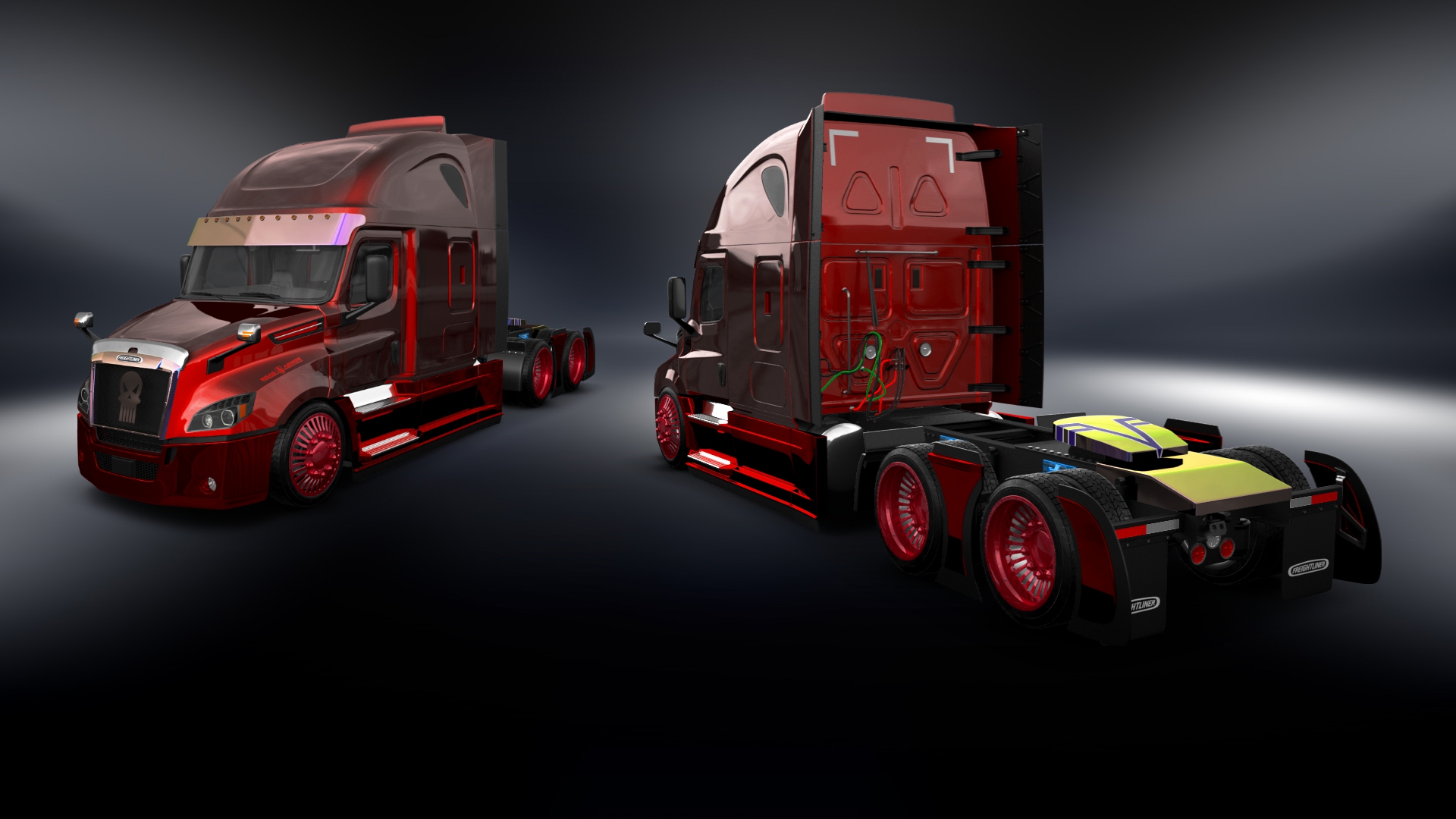 Freightliner Cascadia Sleeper Cab Truck 2018 tuning