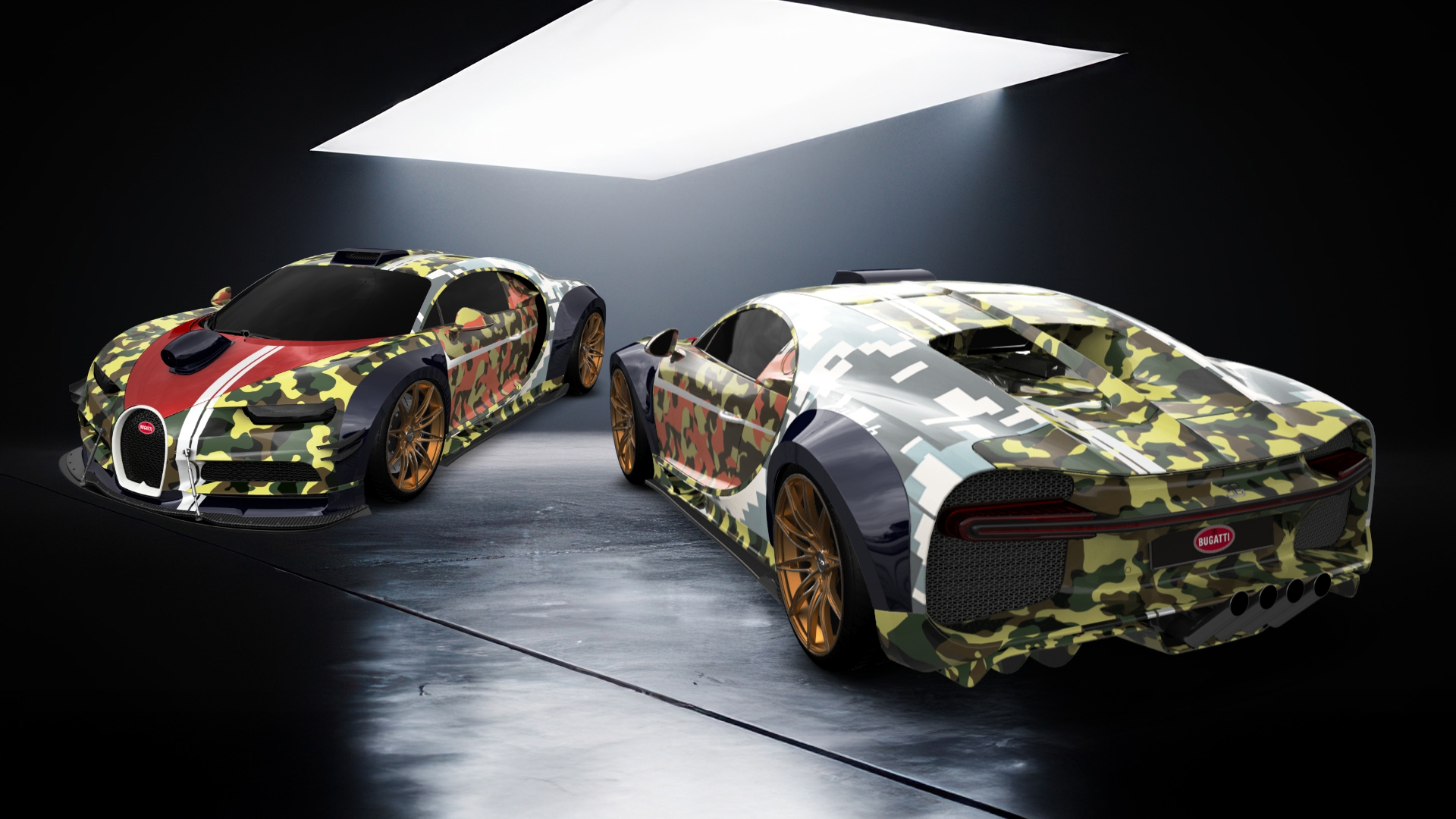 Bugatti Chiron 2 Door Coupe 2016 tuning