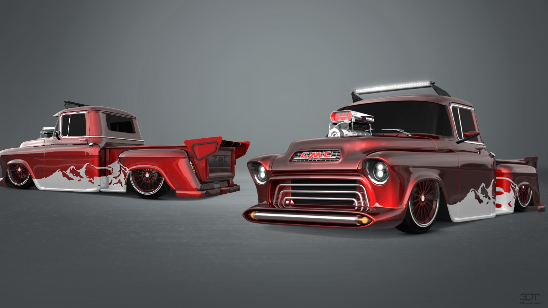 GMC 100 Stepside 2 Door pickup truck 1957 tuning