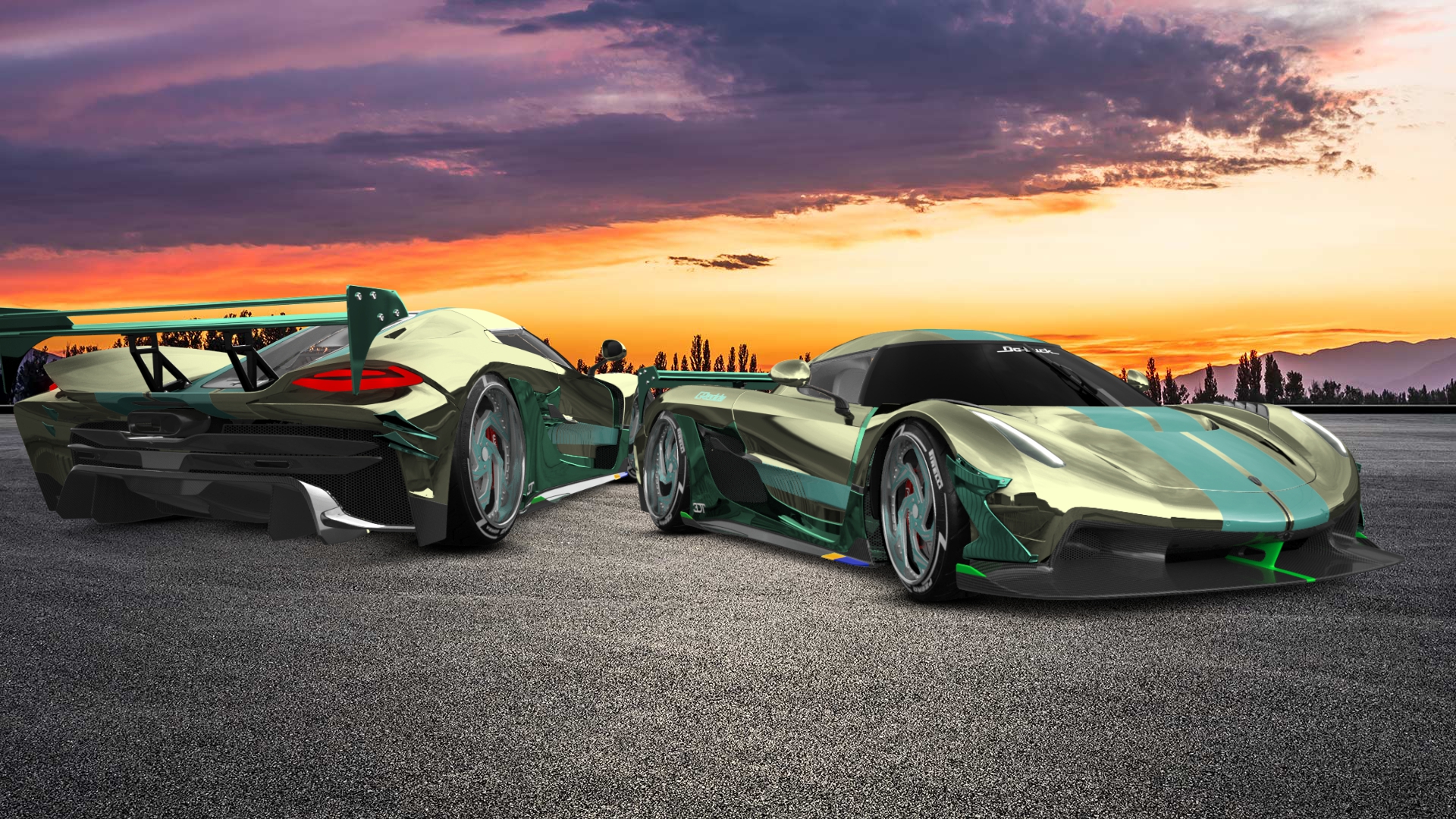 Koenigsegg Jesko 2 door targa top 2020